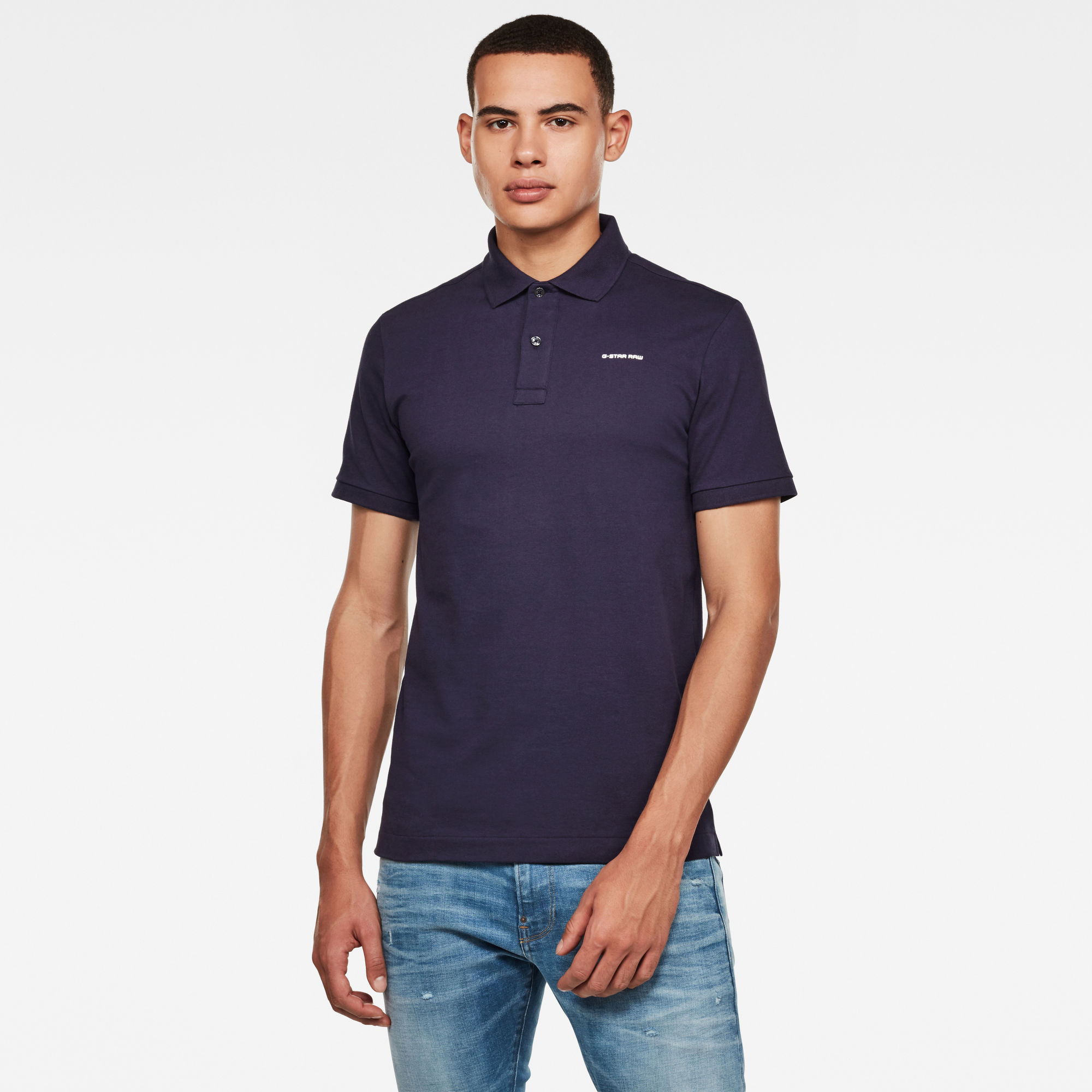 

Oluv Slim Polo - Donkerblauw - Heren