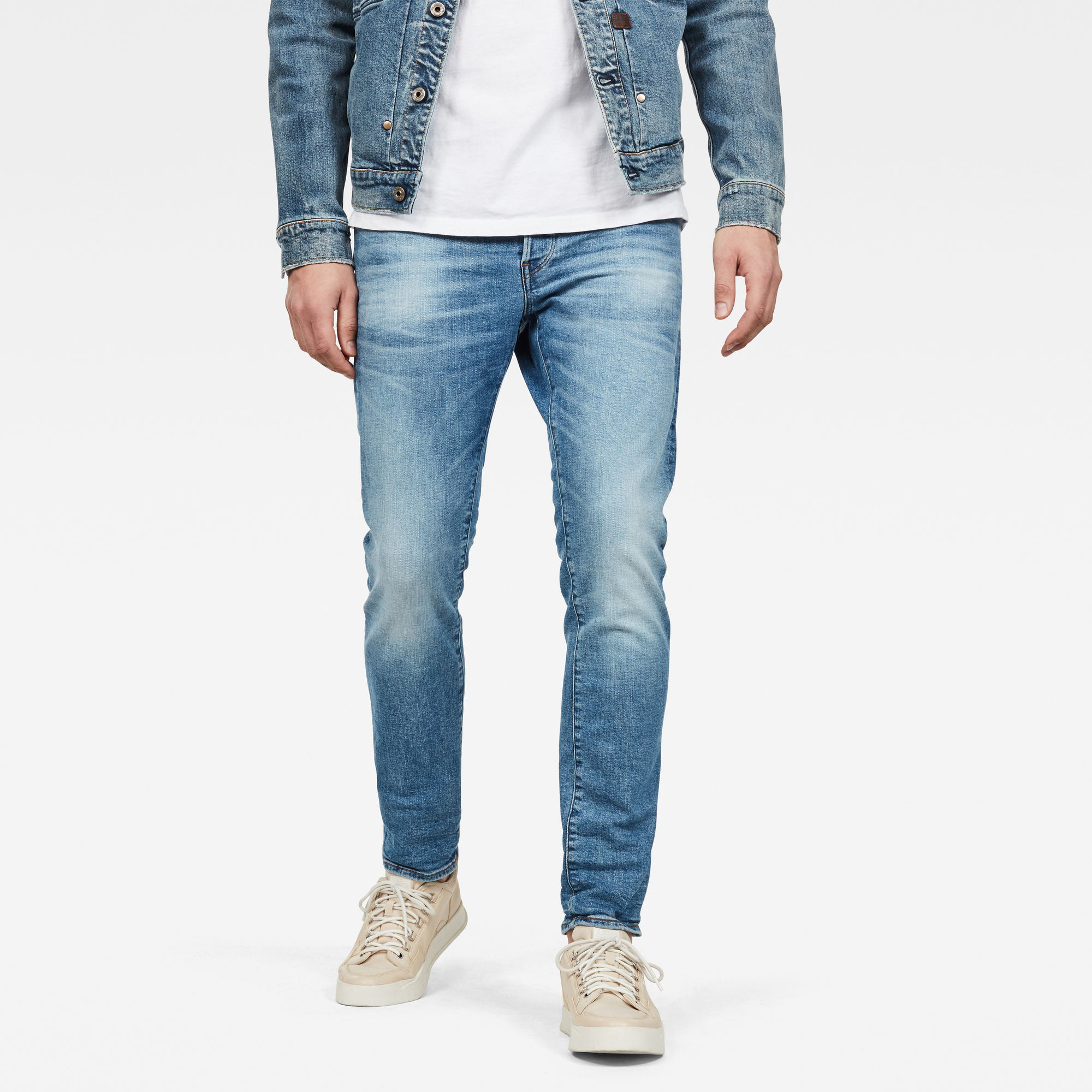 G-Star RAW Heren 3301 Slim Jeans Lichtblauw G-Star RAW Heren 3301 Slim Jeans Lichtblauw