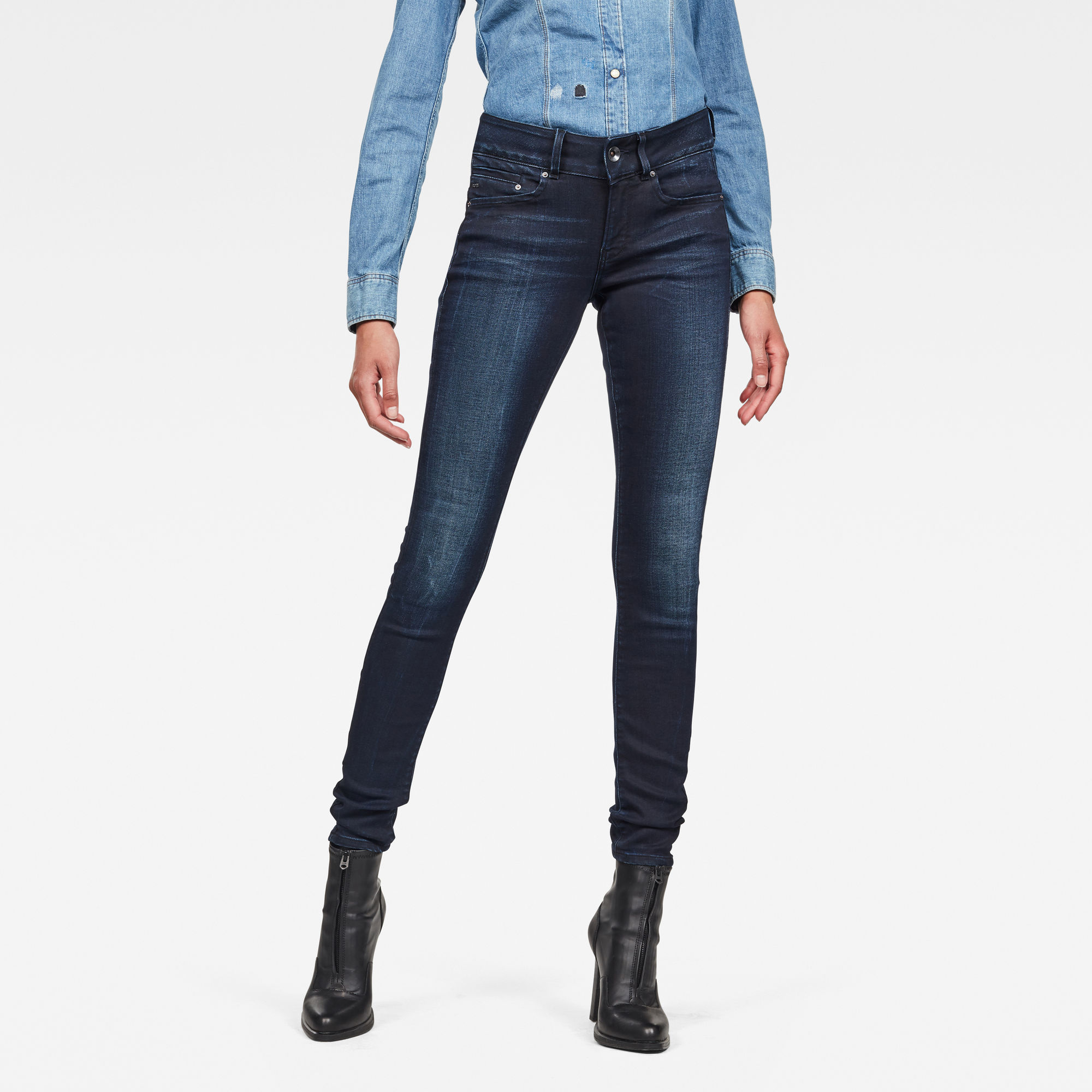 

Midge Cody Mid Skinny Jeans - Dark blue - Women