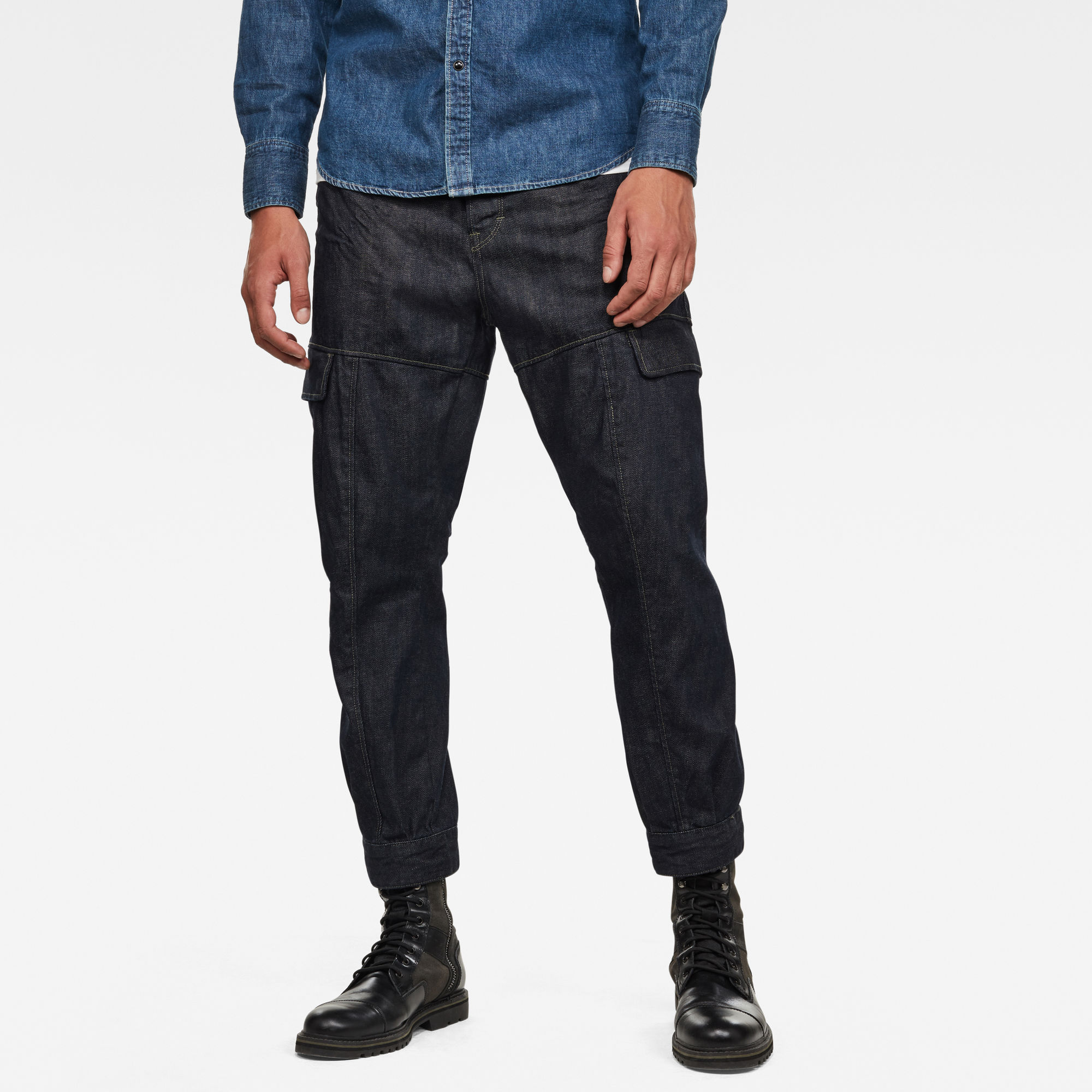 G-Star RAW Heren GSRR Hito Relaxed Tapered Broek Donkerblauw G-Star RAW Heren GSRR Hito Relaxed Tapered Broek Donkerblauw