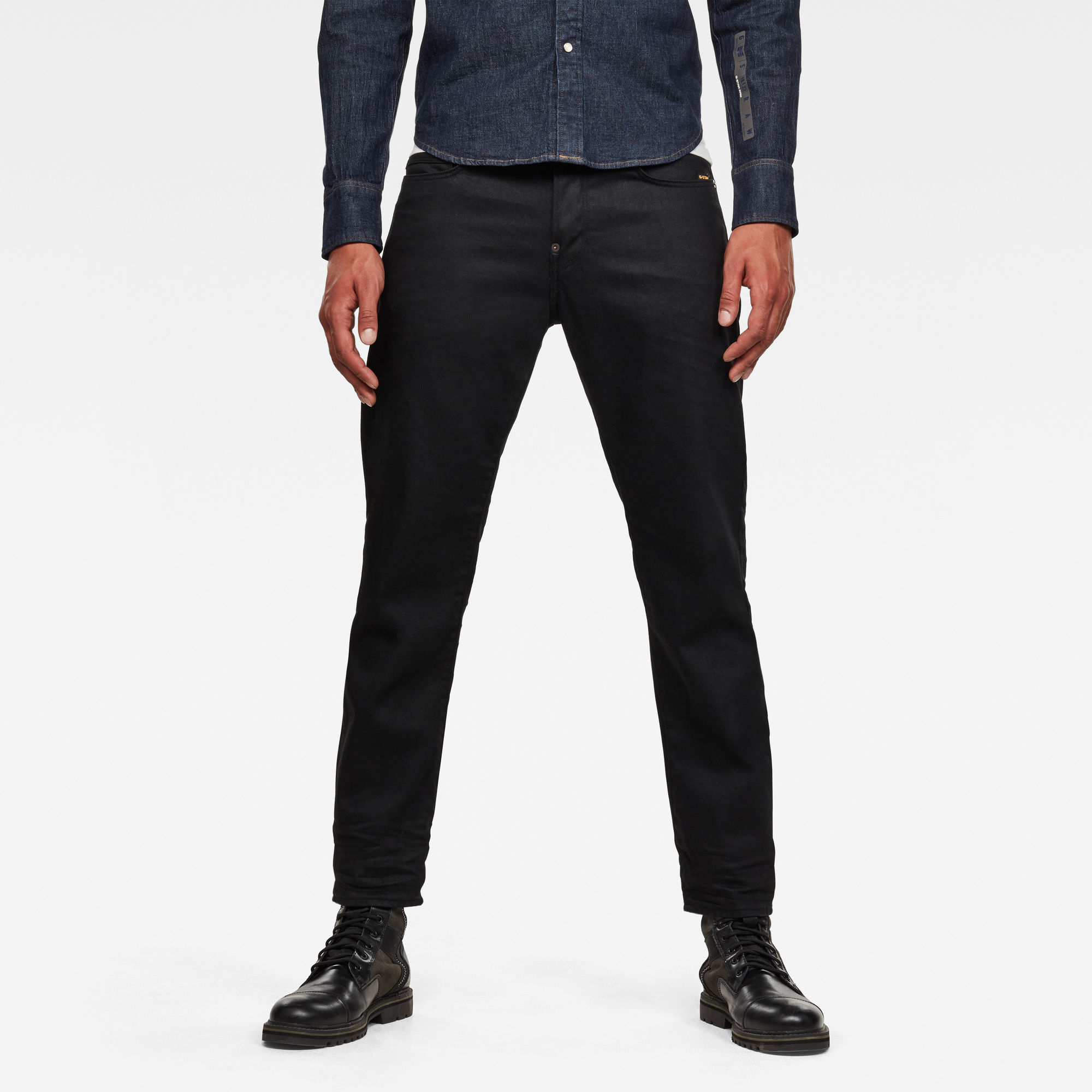 G-Star RAW Heren Alum Relaxed Tapered Originals Jeans Zwart G-Star RAW Heren Alum Relaxed Tapered Originals Jeans Zwart