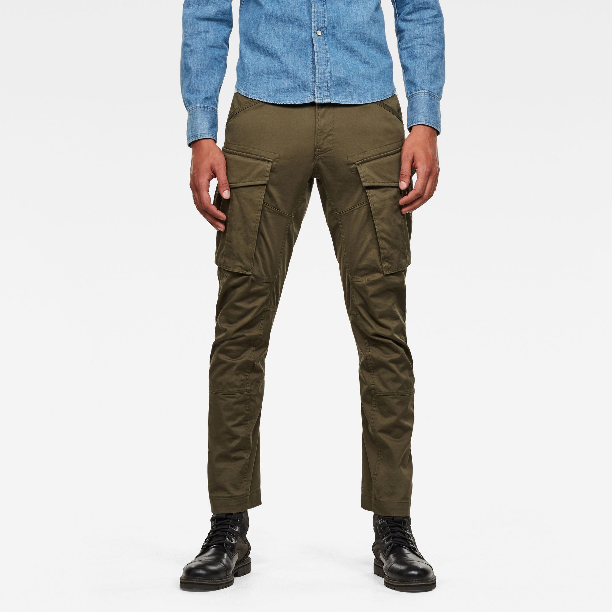 3D Cargo Straight Tapered Pant - Grün - Herren