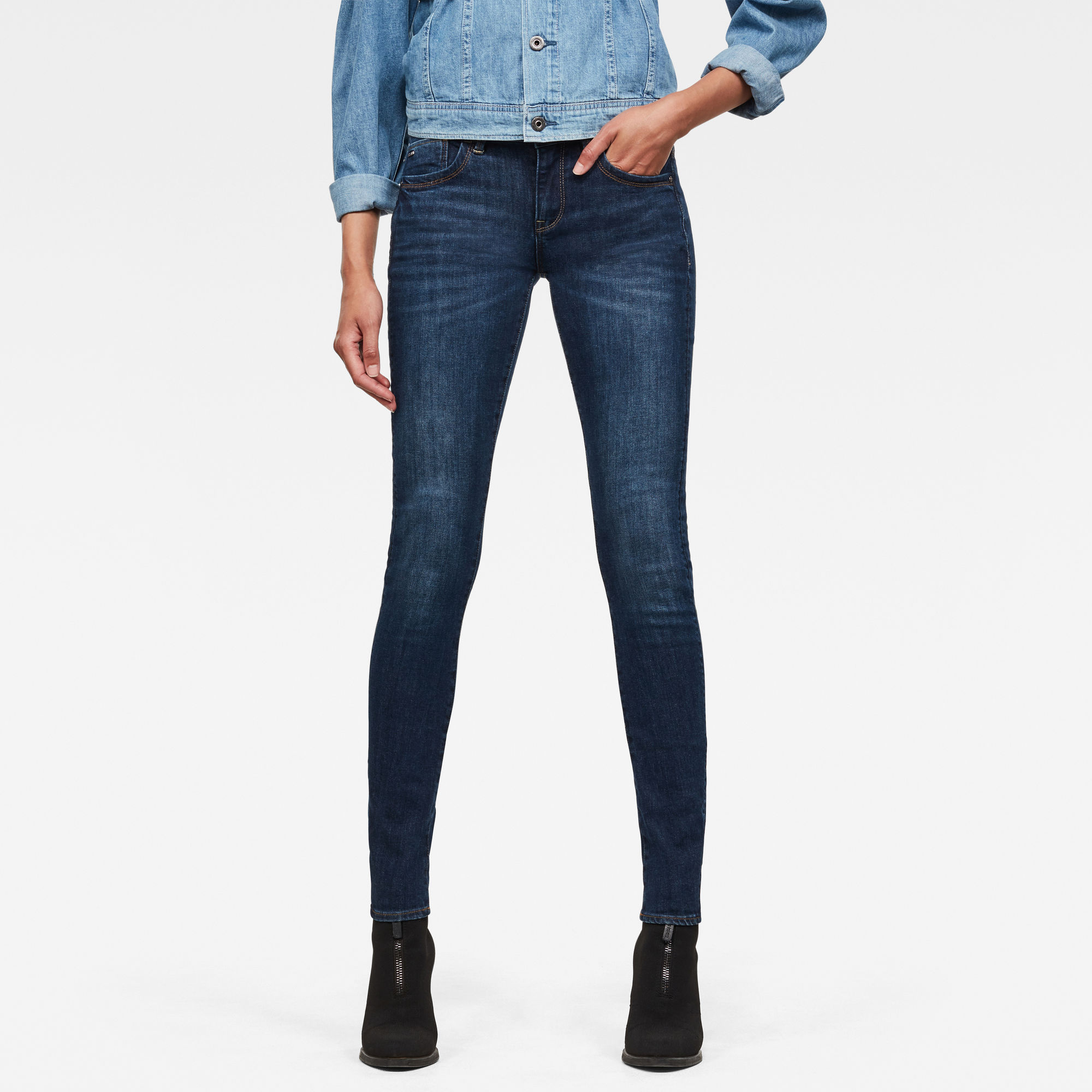 

Lynn Super Skinny Jeans - Donkerblauw - Dames