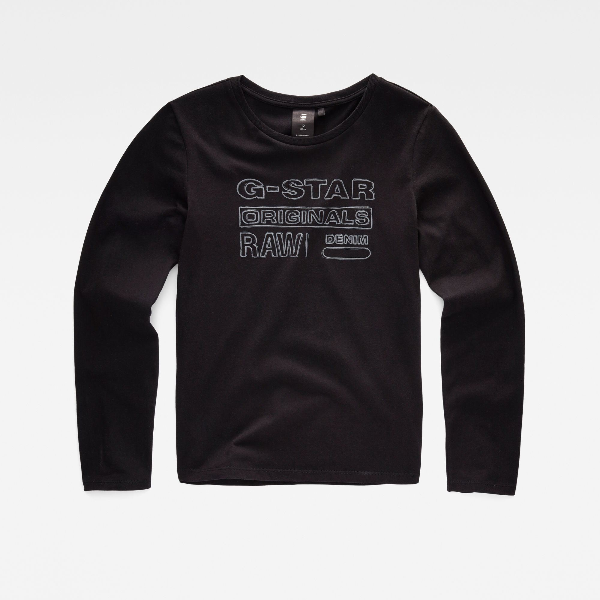 G-Star RAW Meisjes T-shirt Zwart G-Star RAW Meisjes T-shirt Zwart