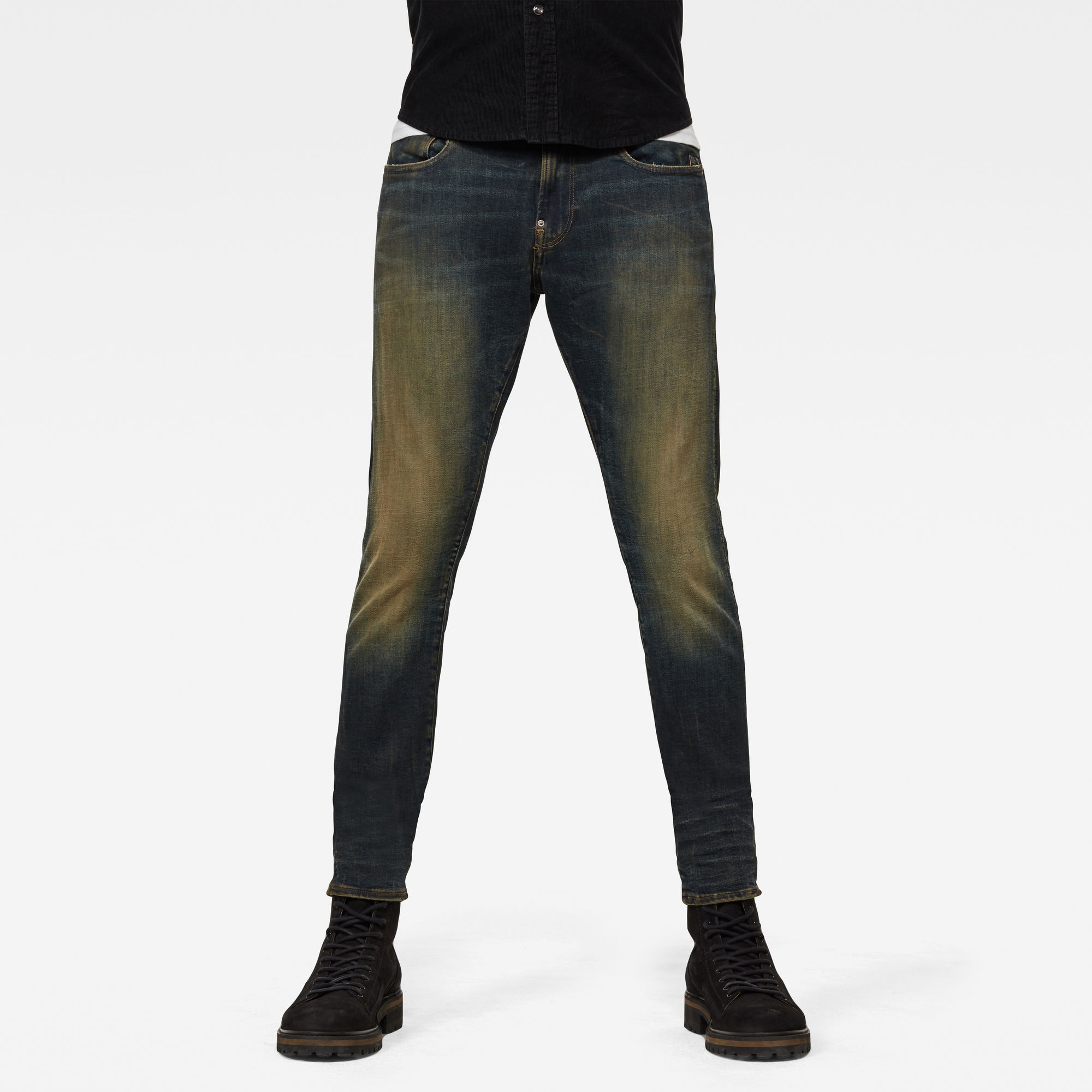 G-Star RAW Heren Revend Skinny Jeans Donkerblauw G-Star RAW Heren Revend Skinny Jeans Donkerblauw