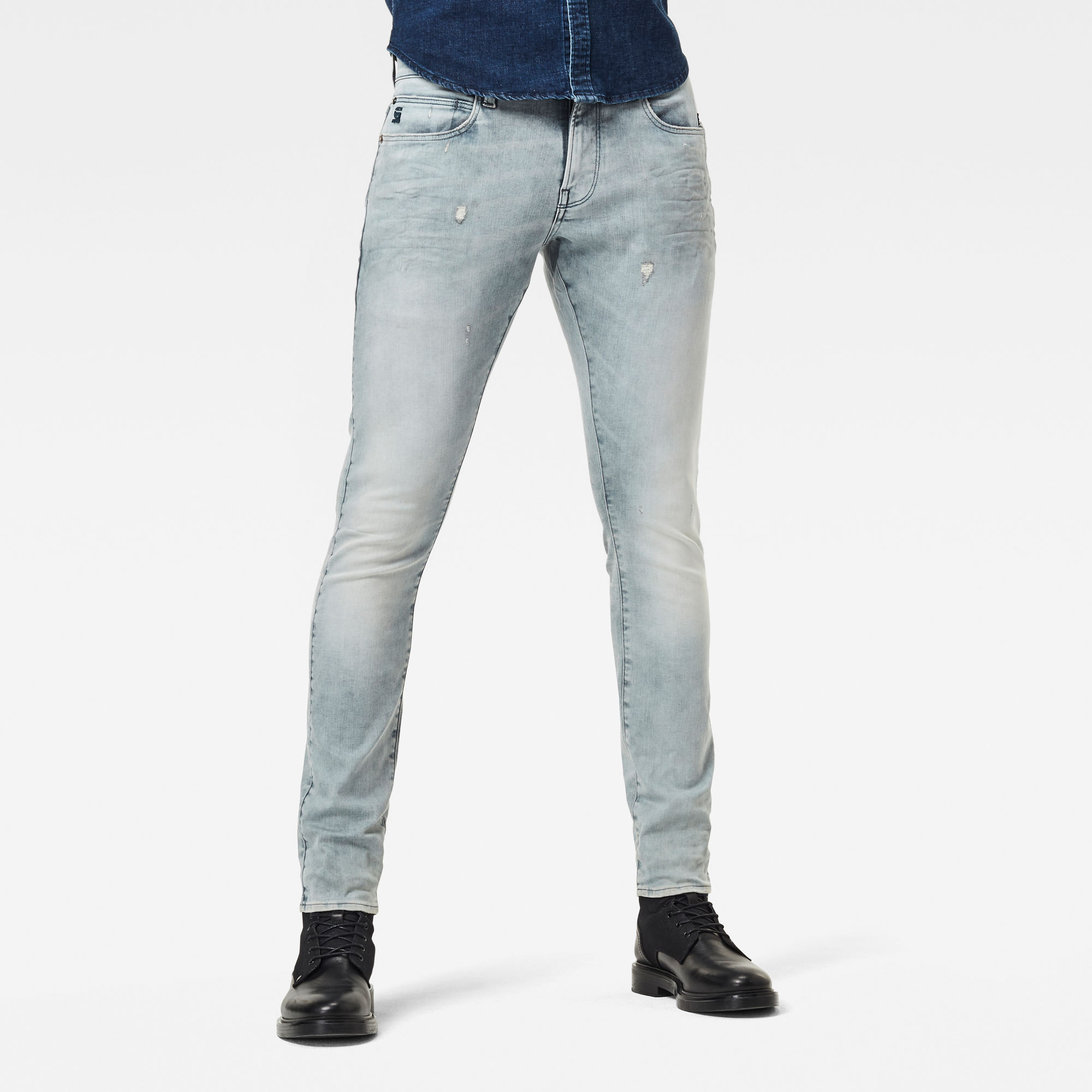 G-Star RAW Heren Lancet Skinny Jeans Grijs G-Star RAW Heren Lancet Skinny Jeans Grijs