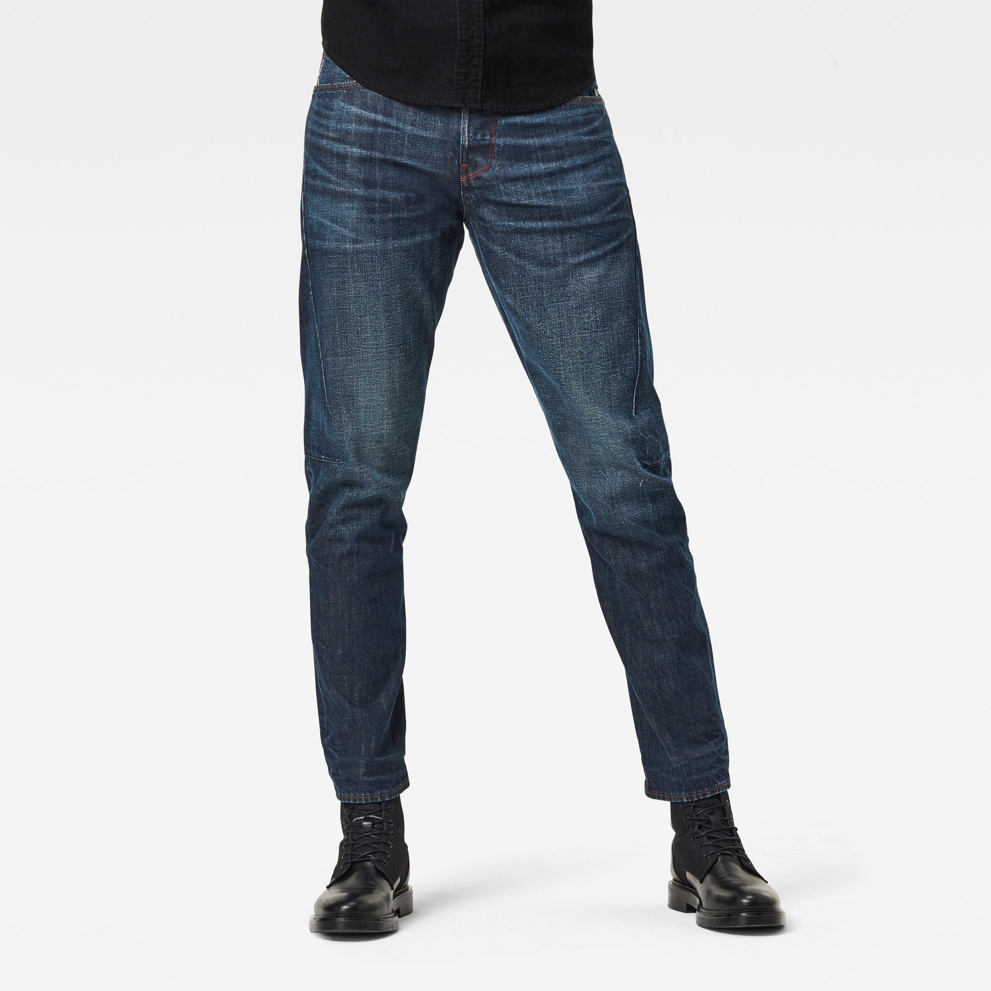 G-Star RAW Heren Scutar 3D Tapered Jeans C Donkerblauw G-Star RAW Heren Scutar 3D Tapered Jeans C Donkerblauw