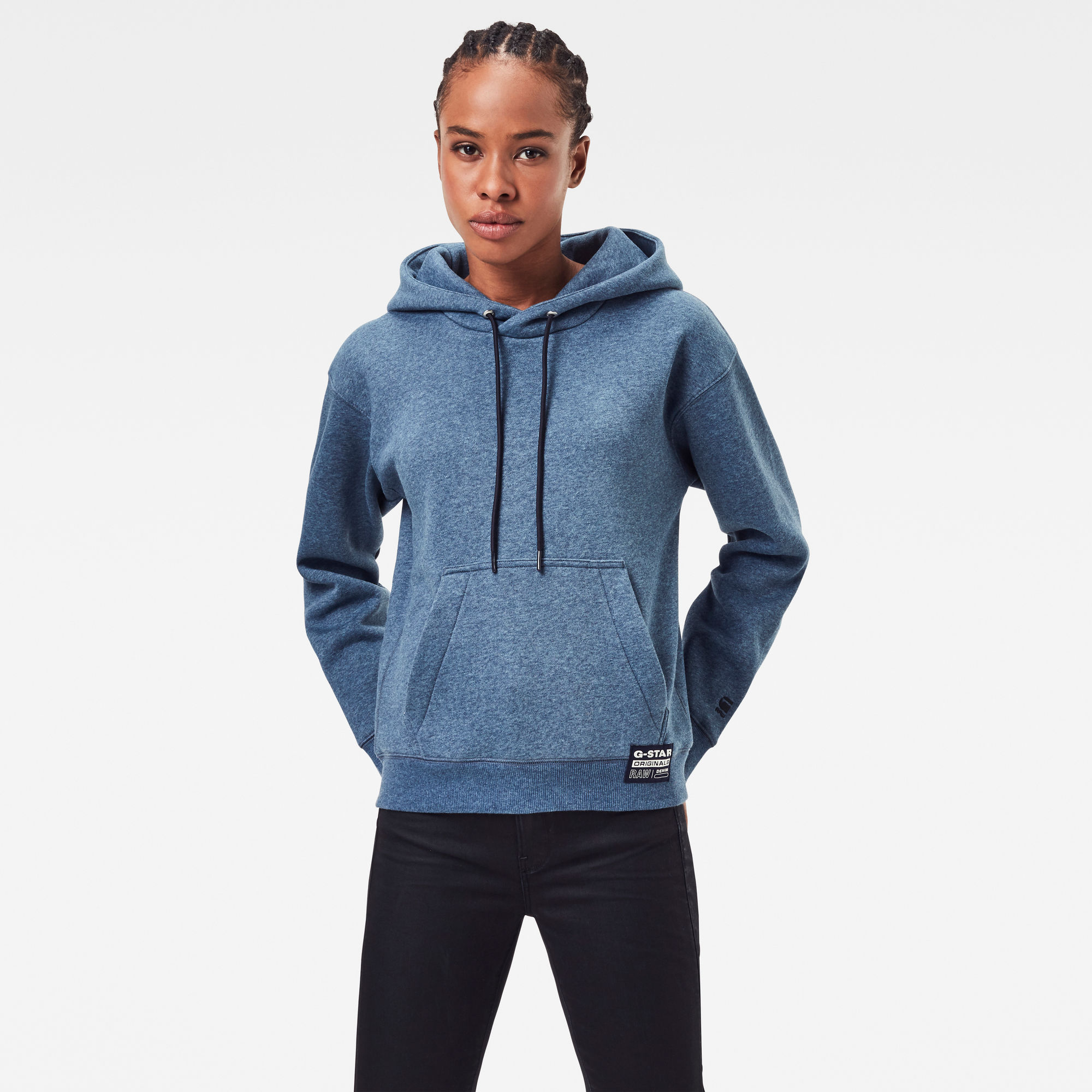 G-Star RAW Dames Premium Core Hoodie Blauw G-Star RAW Dames Premium Core Hoodie Blauw