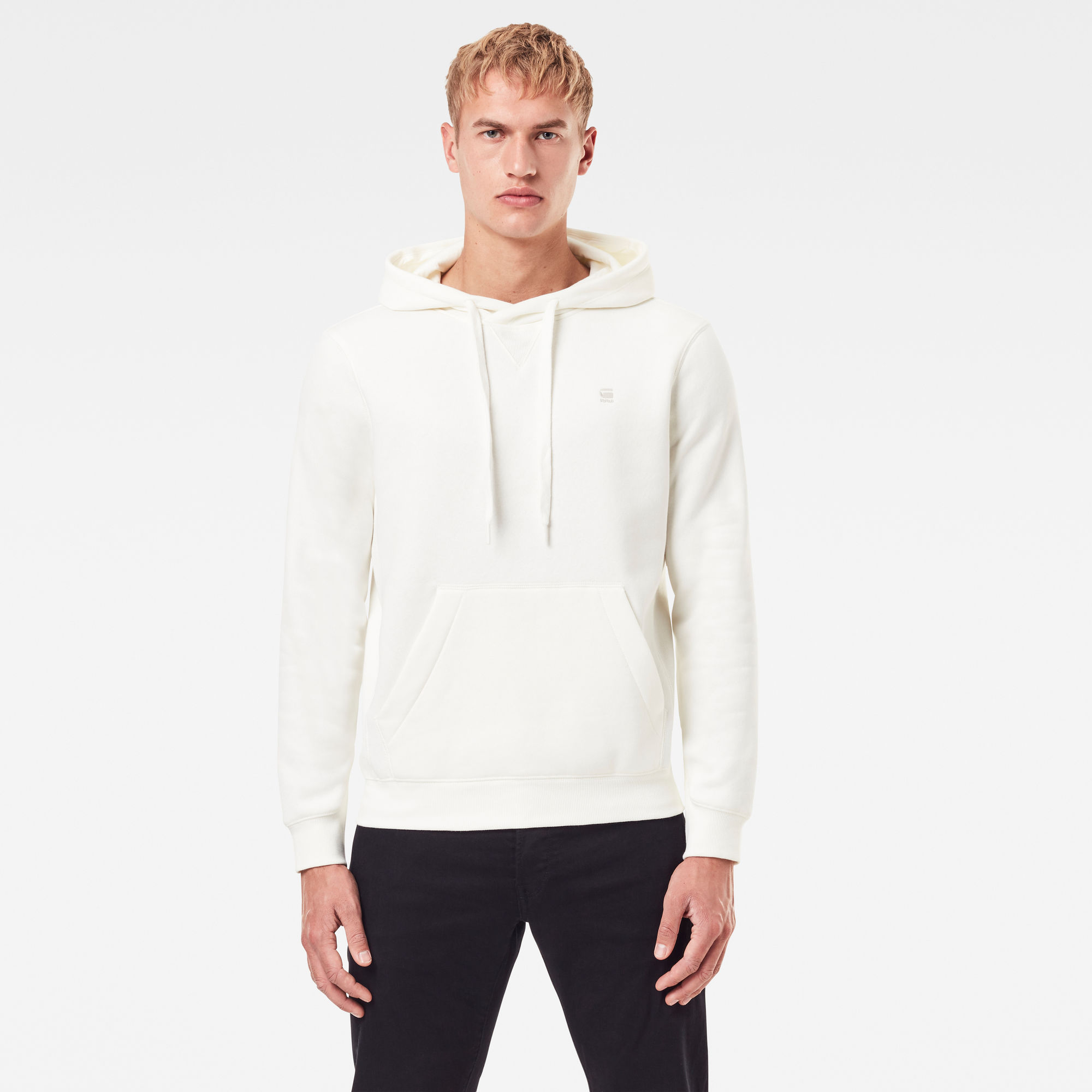 G-Star RAW Heren Premium Core Hoodie Wit G-Star RAW Heren Premium Core Hoodie Wit