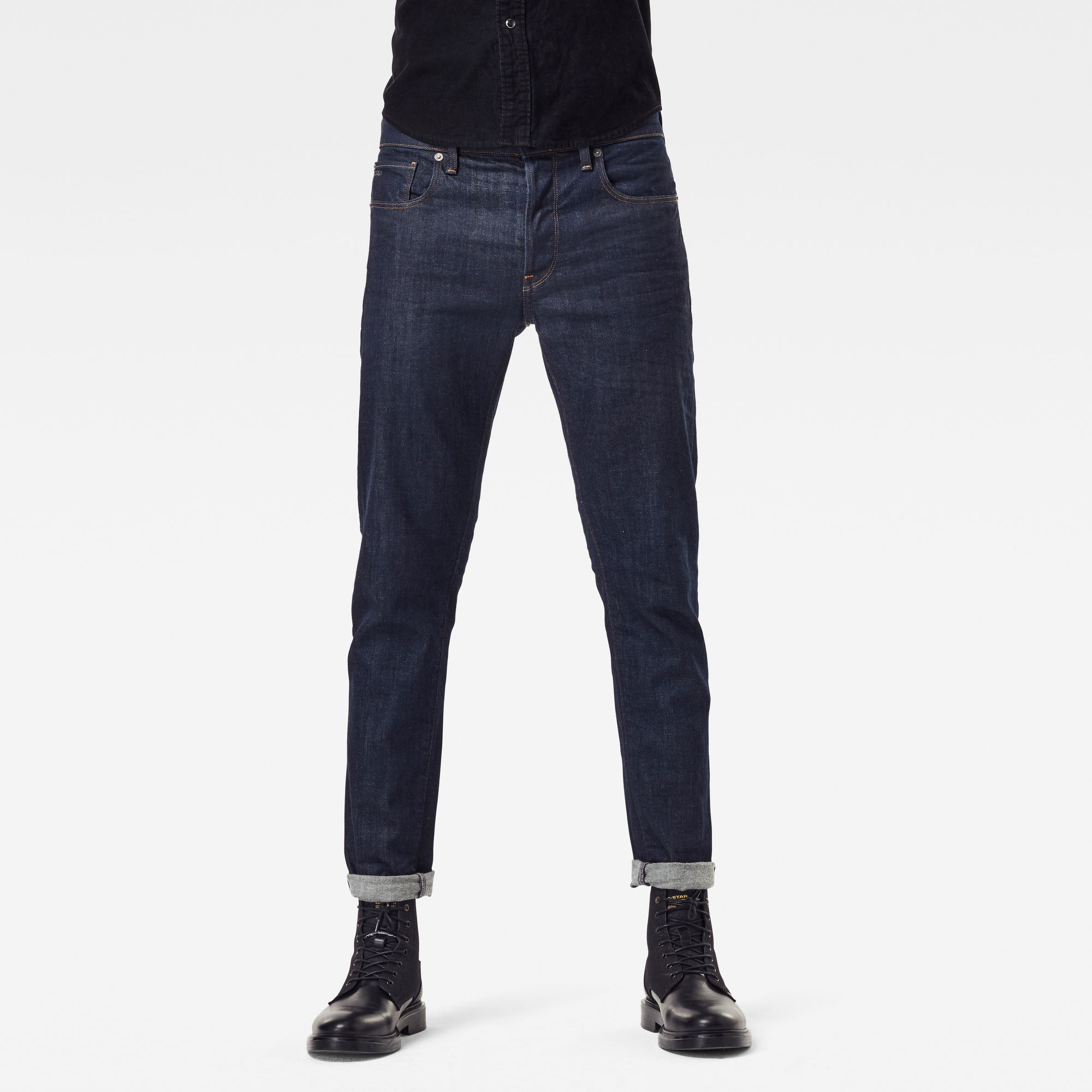 G-Star RAW Heren 3301 Slim Jeans Donkerblauw G-Star RAW Heren 3301 Slim Jeans Donkerblauw