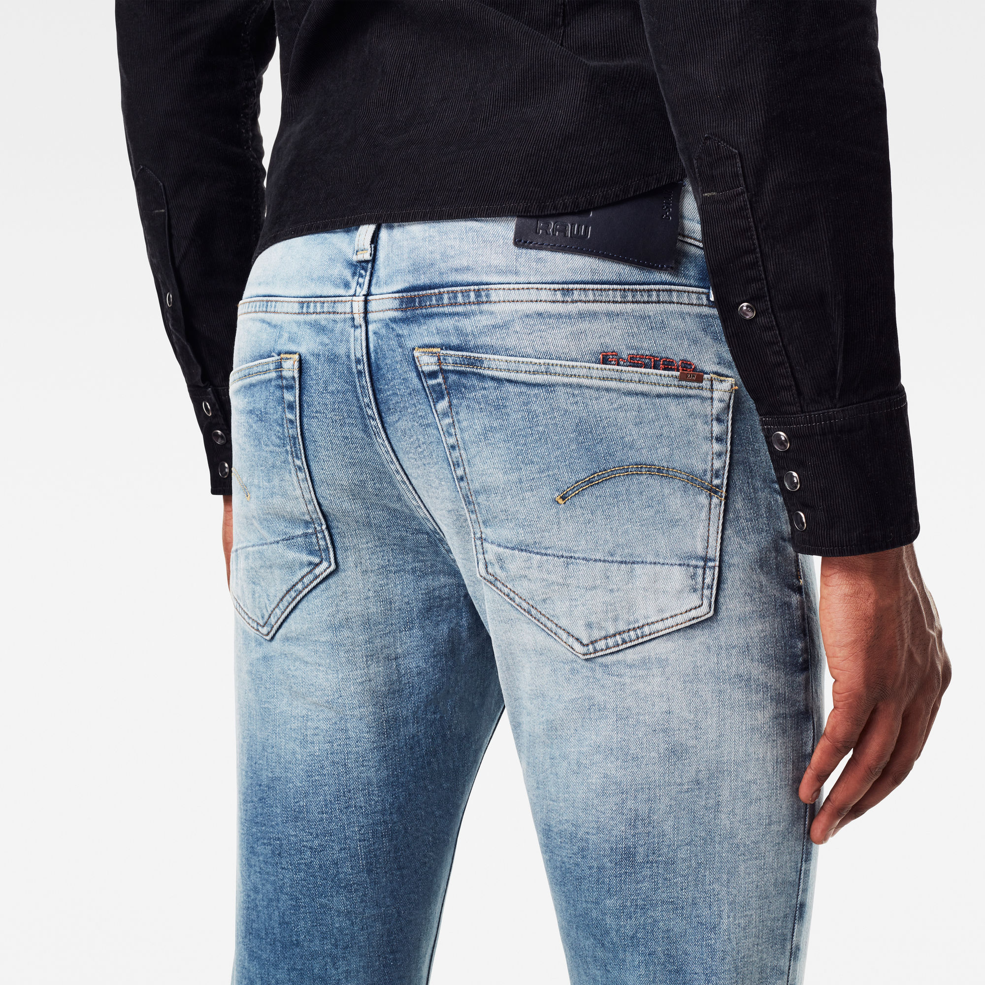 G-Star RAW 3301 Slim Jeans Lichtblauw Heren