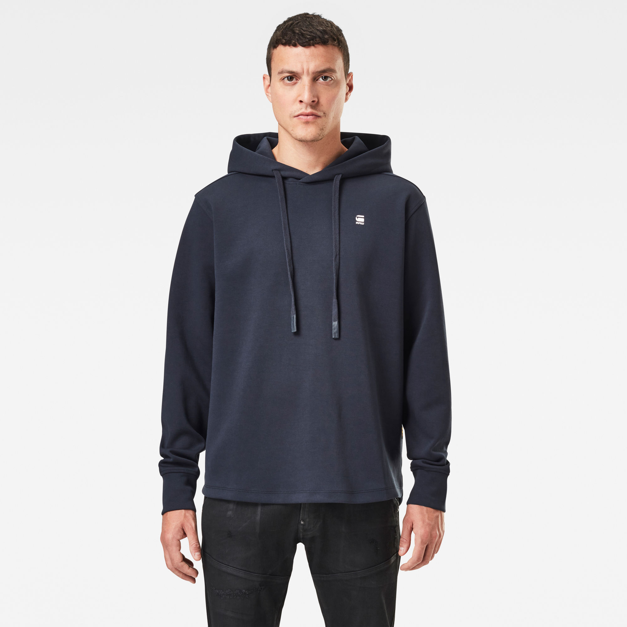 G-Star RAW Heren Lash Sweater Met Capuchon Donkerblauw G-Star RAW Heren Lash Sweater Met Capuchon Donkerblauw