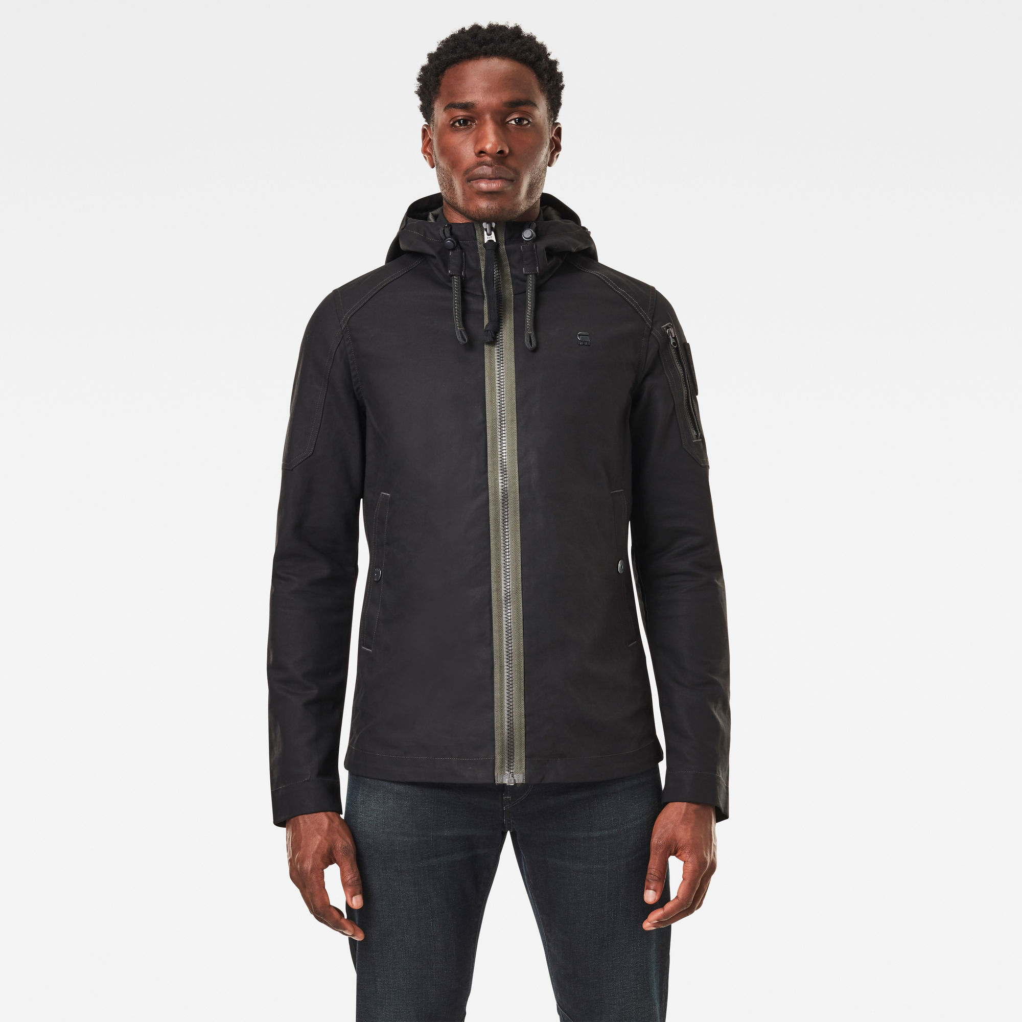 G-Star RAW Heren Batt Zip Jack Zwart G-Star RAW Heren Batt Zip Jack Zwart