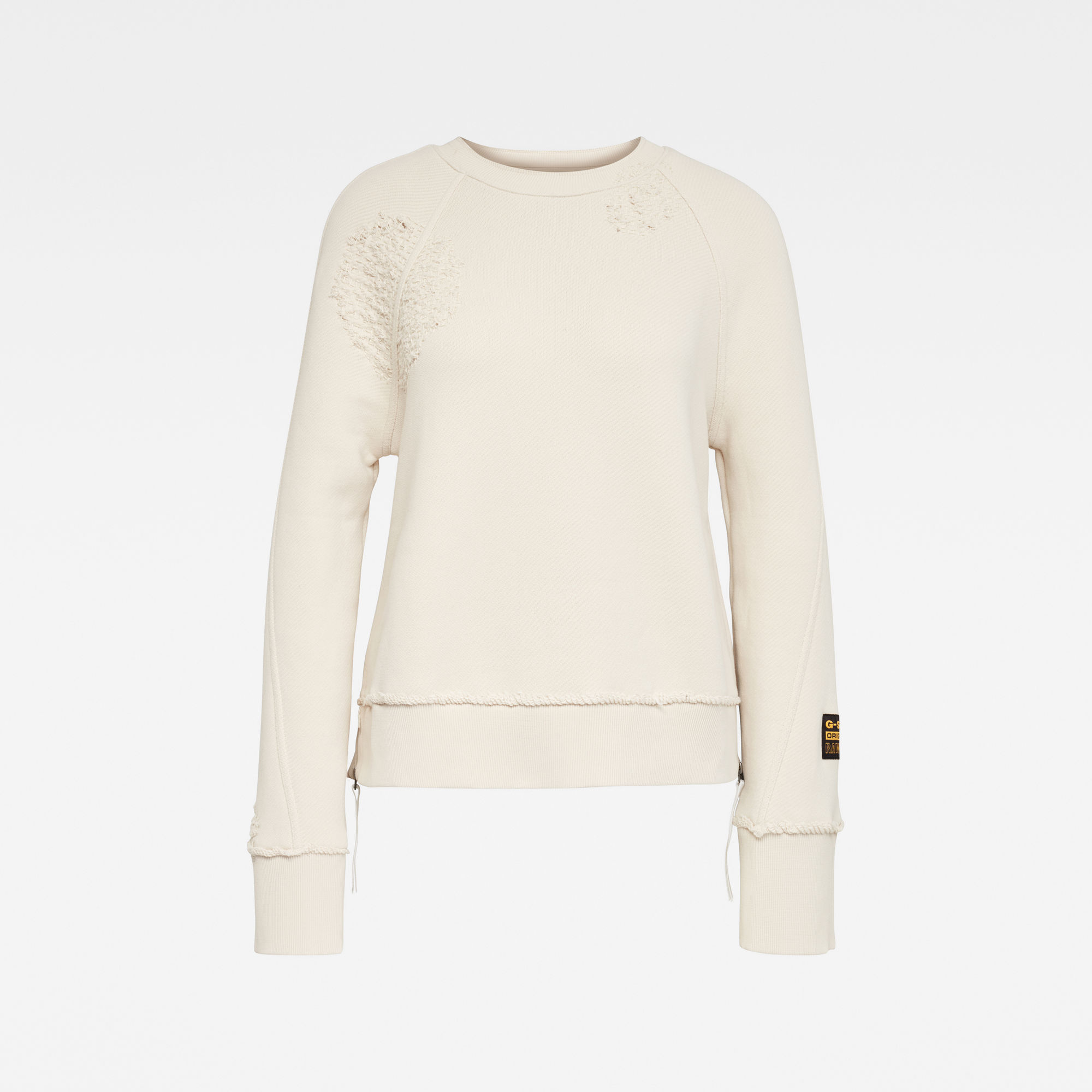 G-Star RAW Dames E Raglan Sleeve Cropped Sweater Beige G-Star RAW Dames E Raglan Sleeve Cropped Sweater Beige