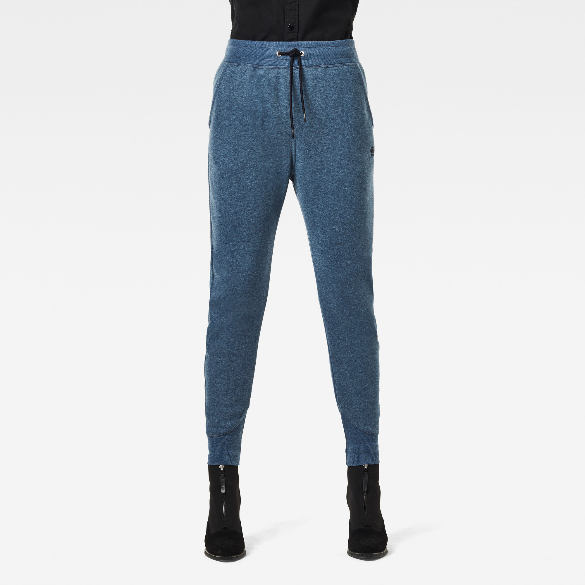 G-Star RAW Dames Premium Core 3D Tapered Sweatpants Blauw G-Star RAW Dames Premium Core 3D Tapered Sweatpants Blauw