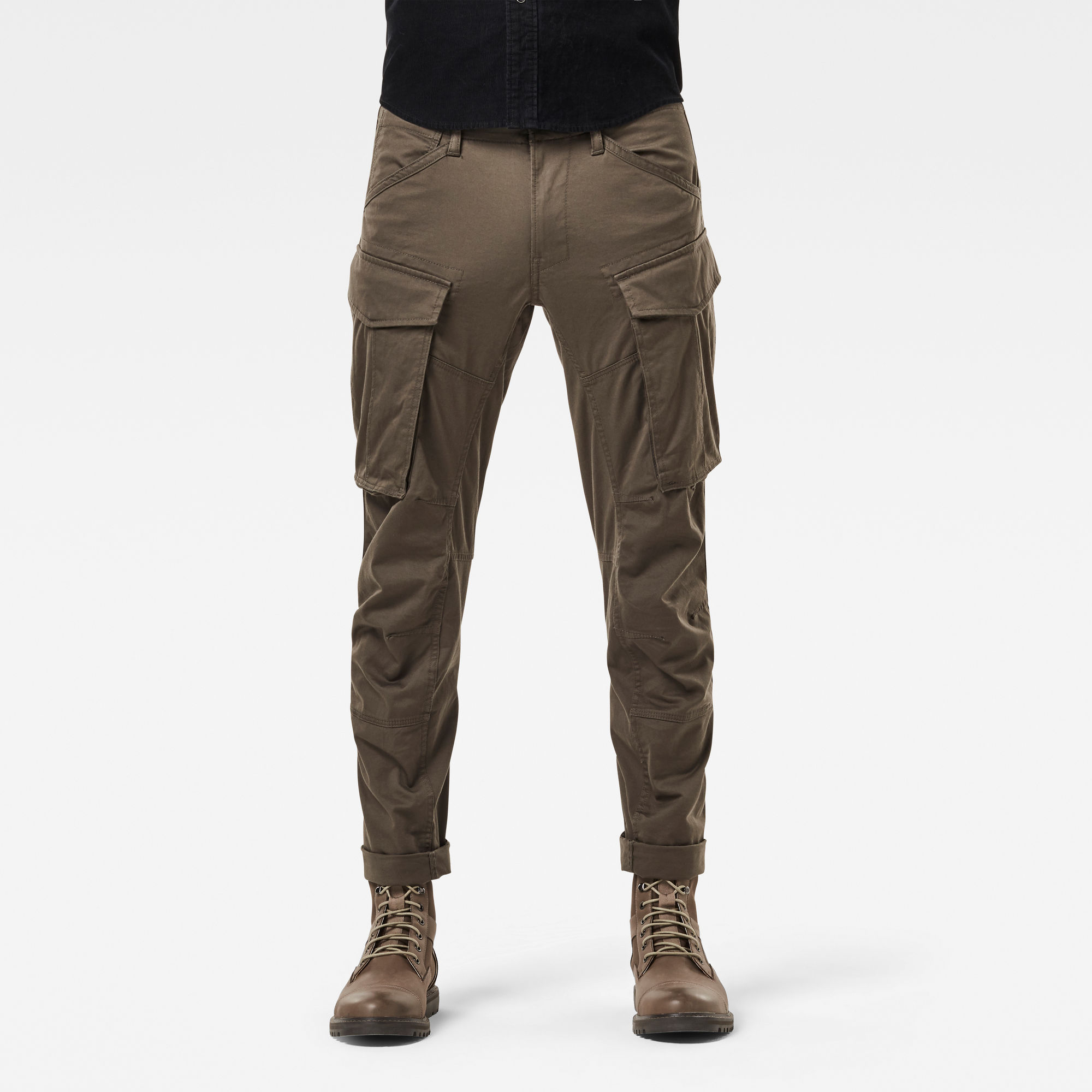 

Cargo 3D Straight Tapered Pants - Grey - Men