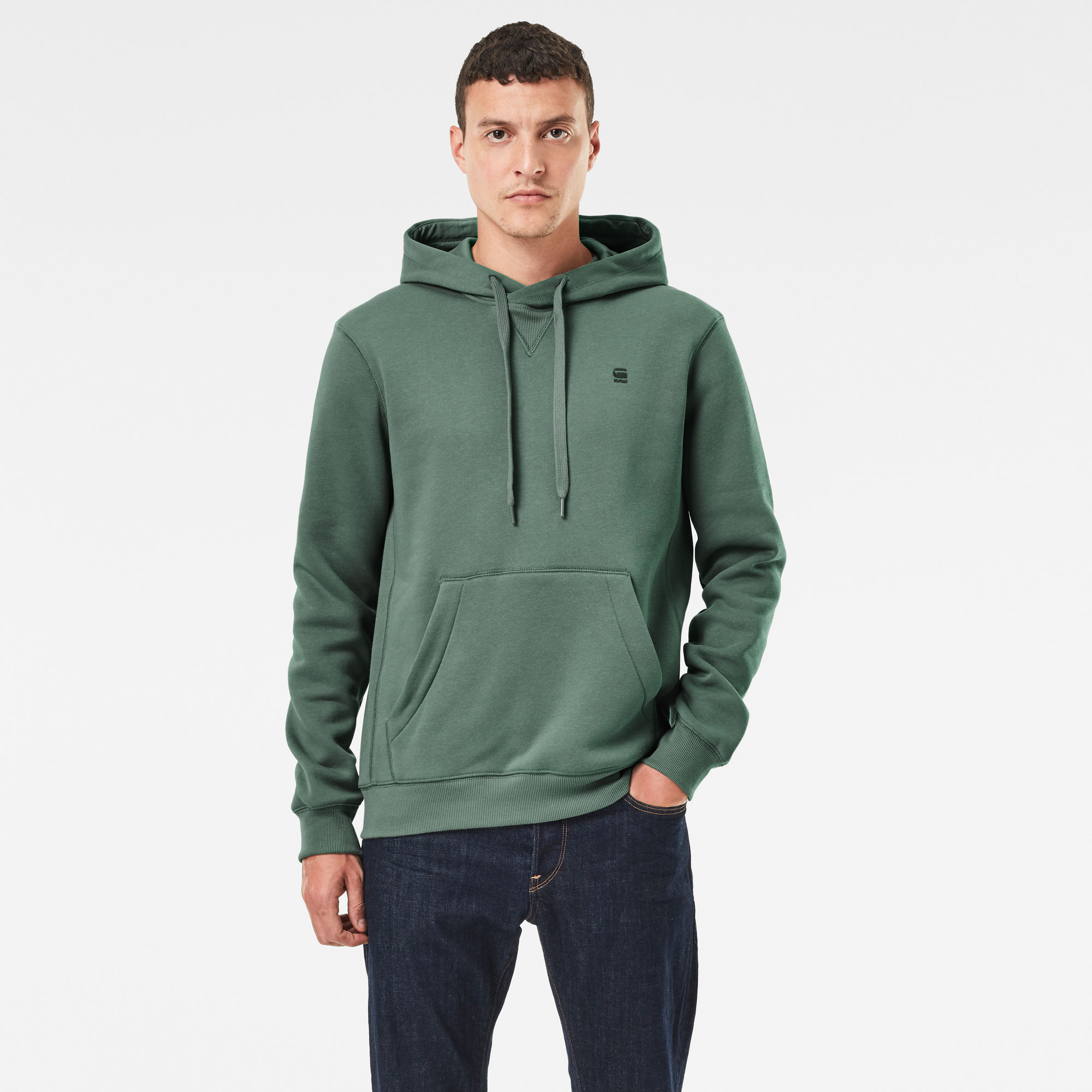 G-Star RAW Heren Premium Core Hoodie Groen G-Star RAW Heren Premium Core Hoodie Groen