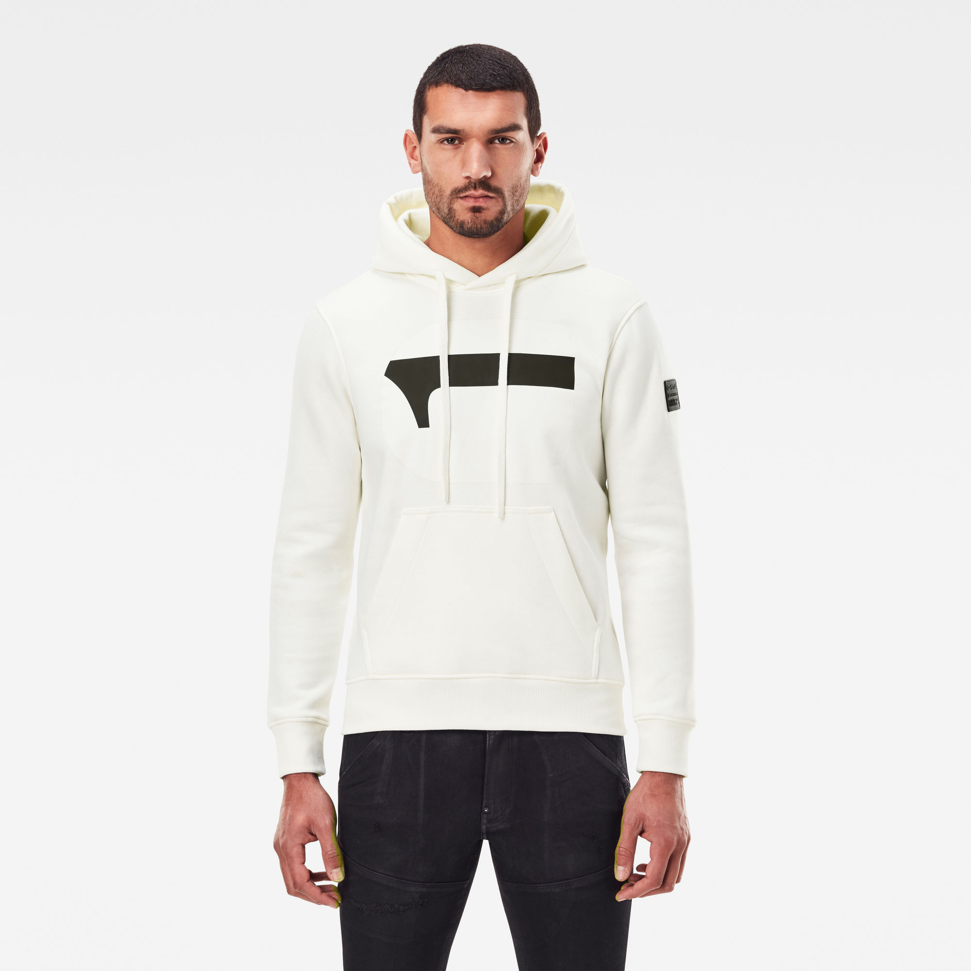 G-Star RAW Heren G Raw Hoodie Wit G-Star RAW Heren G Raw Hoodie Wit