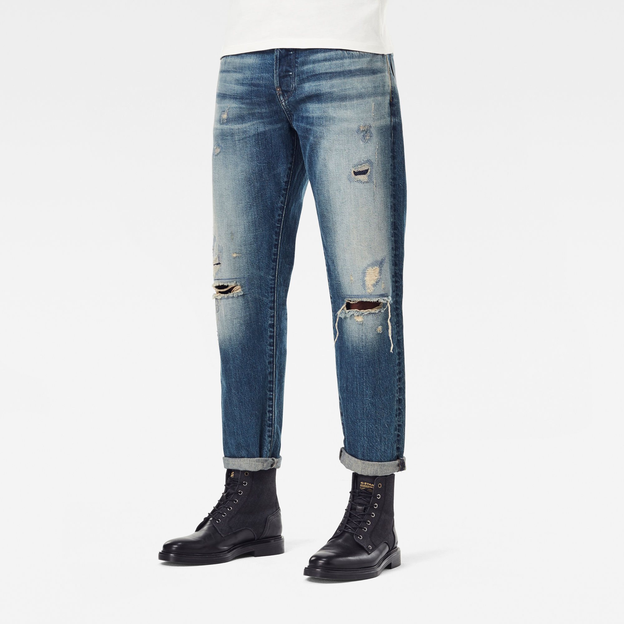 G-Star RAW Heren Alum Relaxed Tapered Originals 2 Jeans Blauw G-Star RAW Heren Alum Relaxed Tapered Originals 2 Jeans Blauw