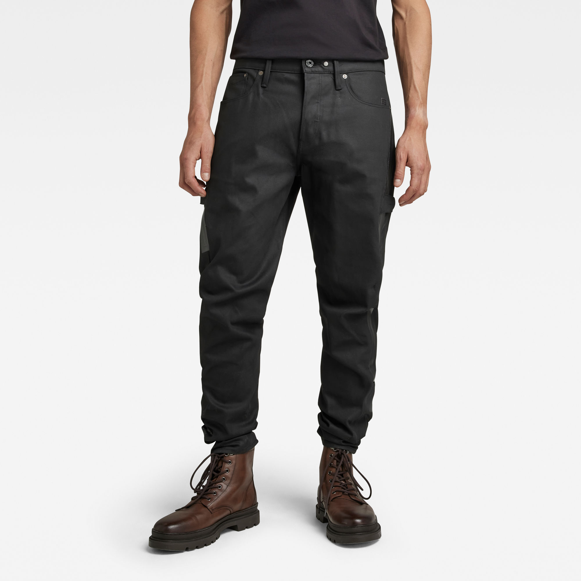 G-Star RAW Heren Scutar 3D Tapered Jeans CT Zwart G-Star RAW Heren Scutar 3D Tapered Jeans CT Zwart