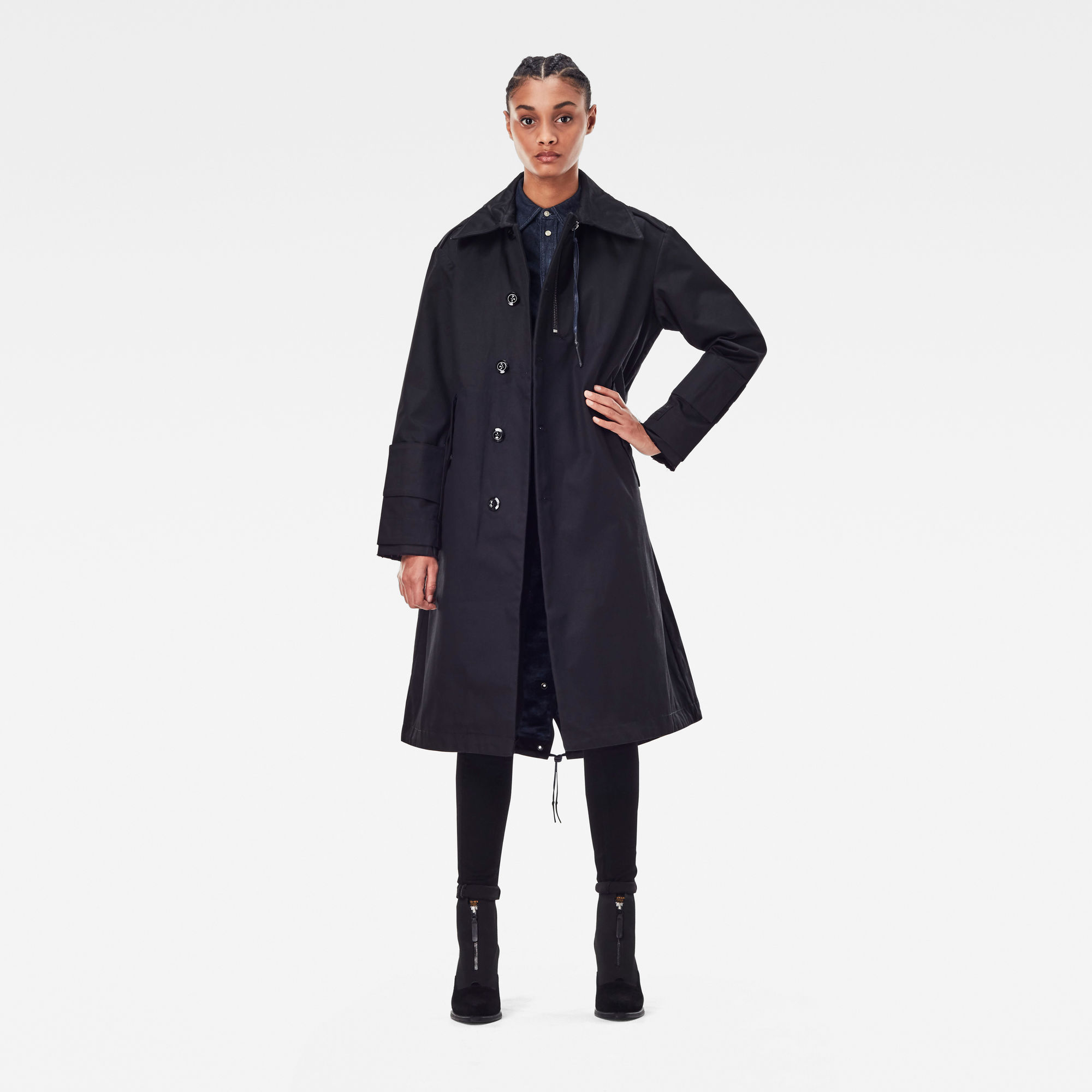 G-Star RAW Dames GSRR Long Parka Zwart G-Star RAW Dames GSRR Long Parka Zwart