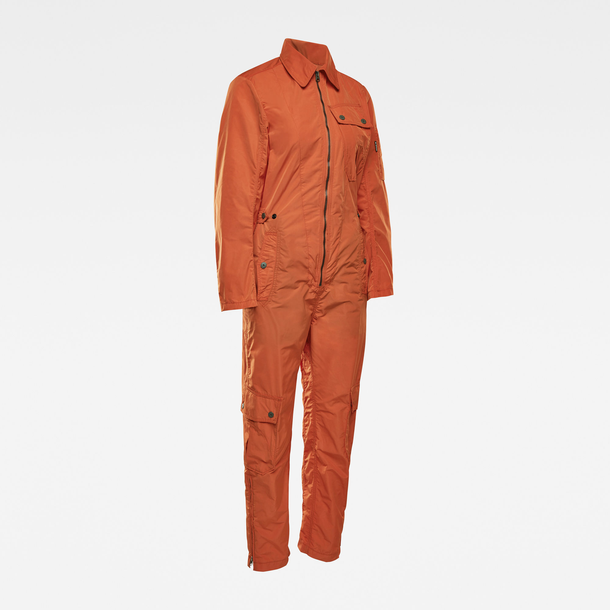 G-Star RAW Dames E Aero Straight Jumpsuit Oranje G-Star RAW Dames E Aero Straight Jumpsuit Oranje