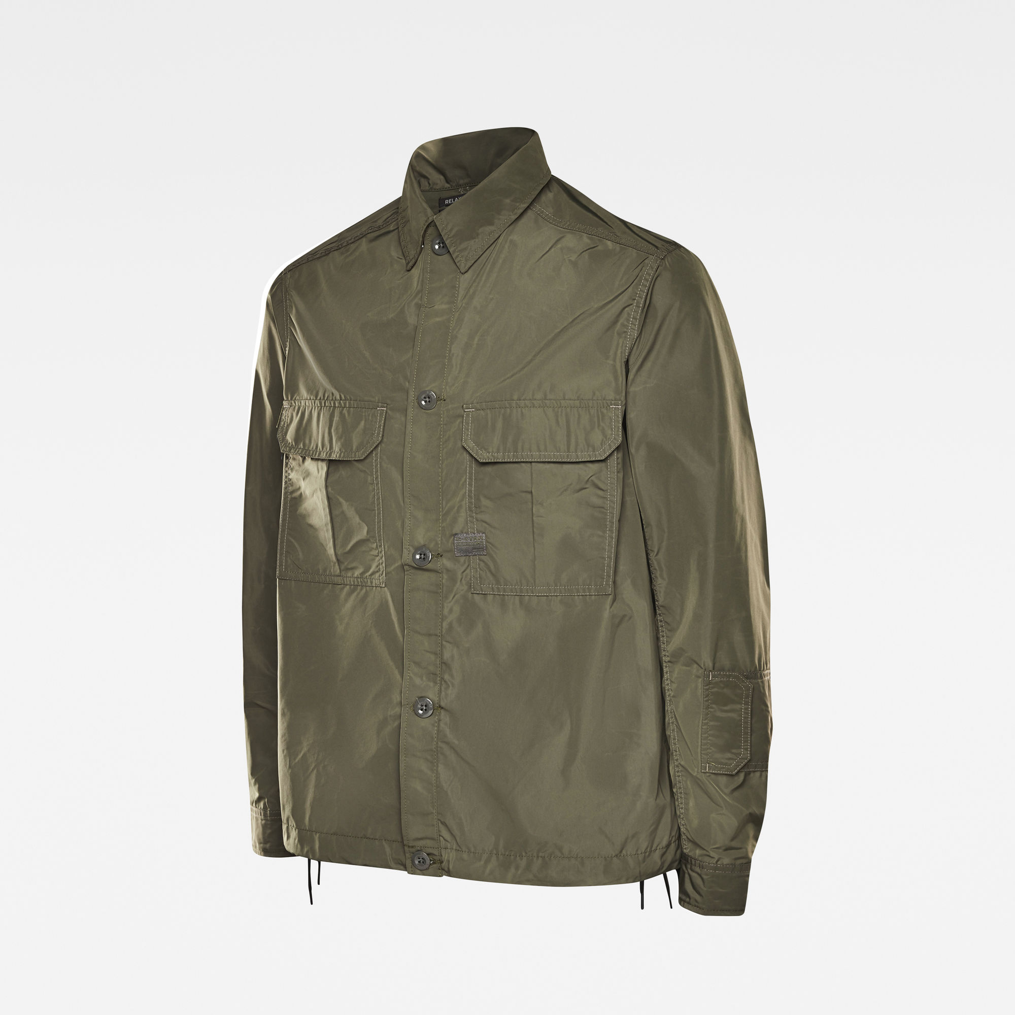 G-Star RAW Heren 2 Flap Pocket Relaxed Overshirt Groen G-Star RAW Heren 2 Flap Pocket Relaxed Overshirt Groen