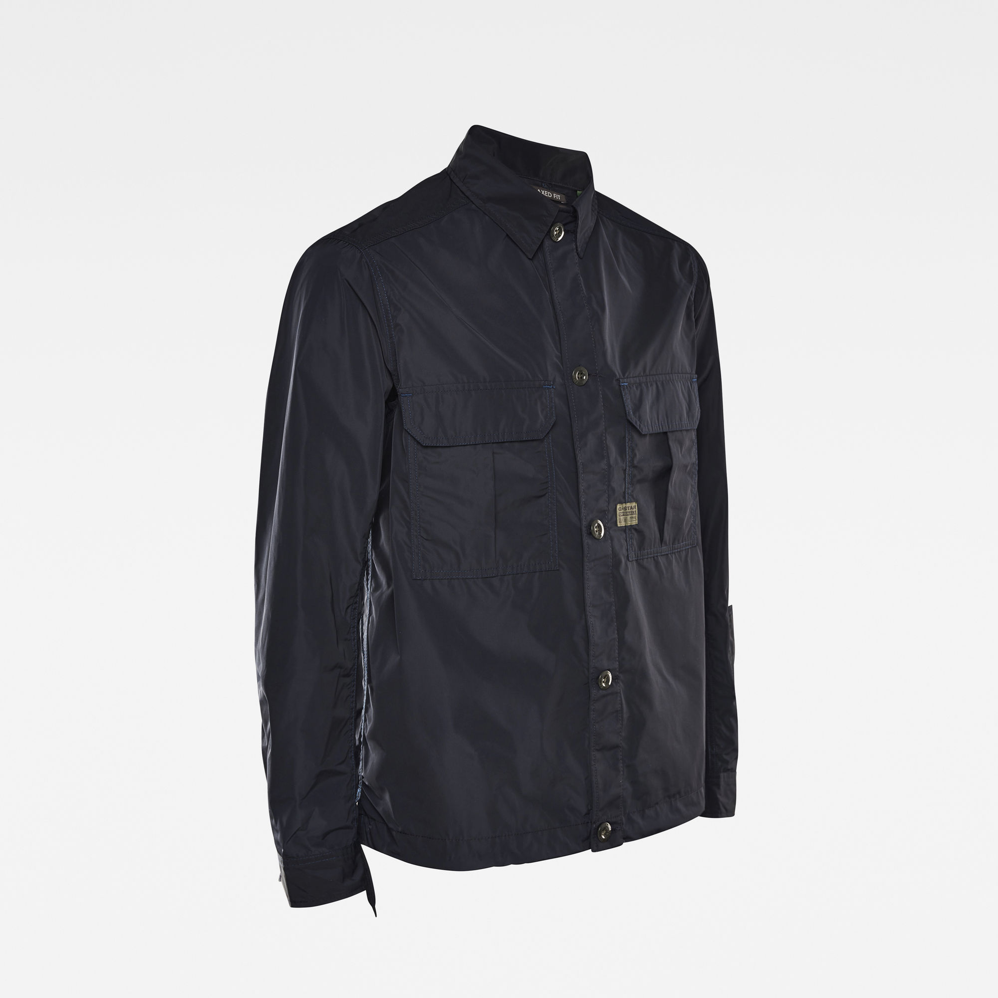 G-Star RAW Heren 2 Flap Pocket Relaxed Overshirt Donkerblauw G-Star RAW Heren 2 Flap Pocket Relaxed Overshirt Donkerblauw