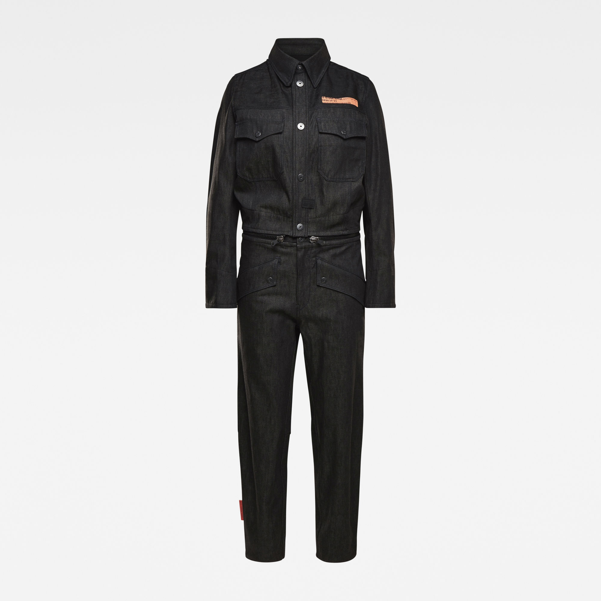 G-Star RAW Dames E Moto Uniform Jumpsuit Zwart G-Star RAW Dames E Moto Uniform Jumpsuit Zwart