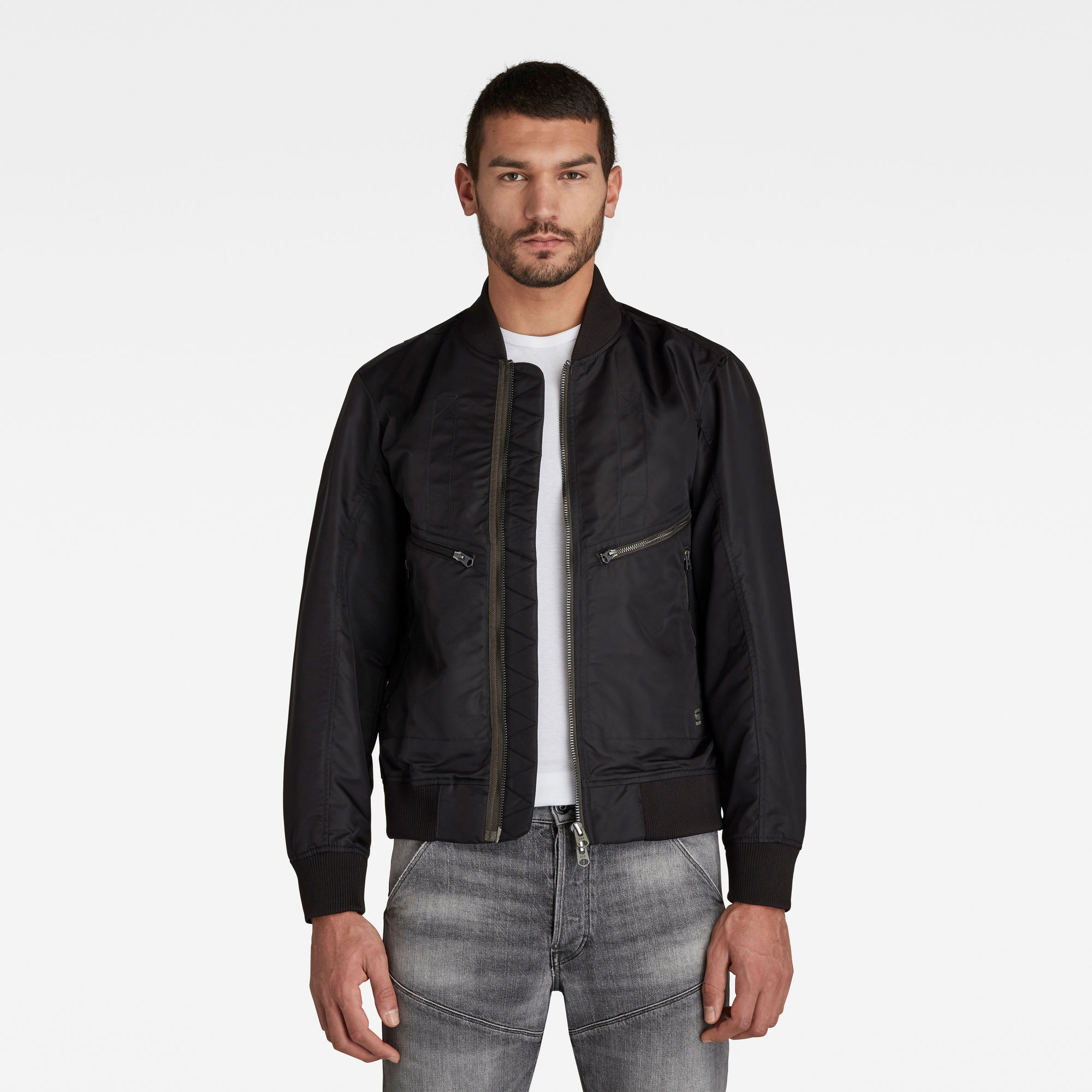 G-Star RAW Heren Flight Bomberjack Repair Zwart G-Star RAW Heren Flight Bomberjack Repair Zwart
