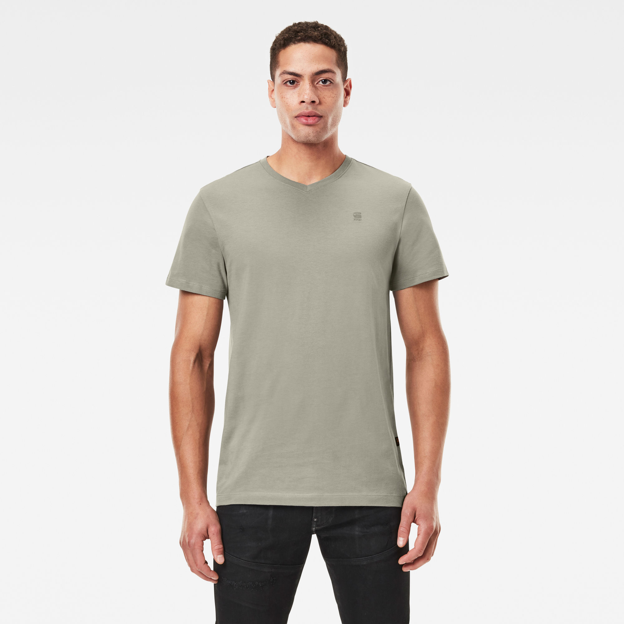 G-Star RAW Heren Base-S T-Shirt Grijs G-Star RAW Heren Base-S T-Shirt Grijs