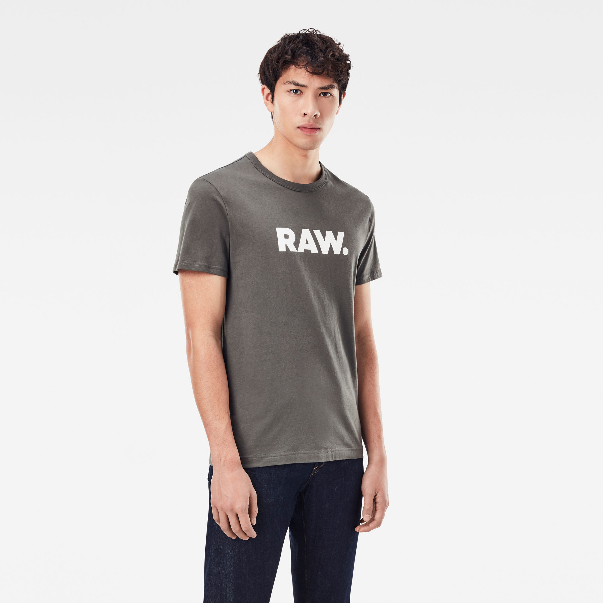 G-Star RAW Heren Holorn T-Shirt Grijs G-Star RAW Heren Holorn T-Shirt Grijs