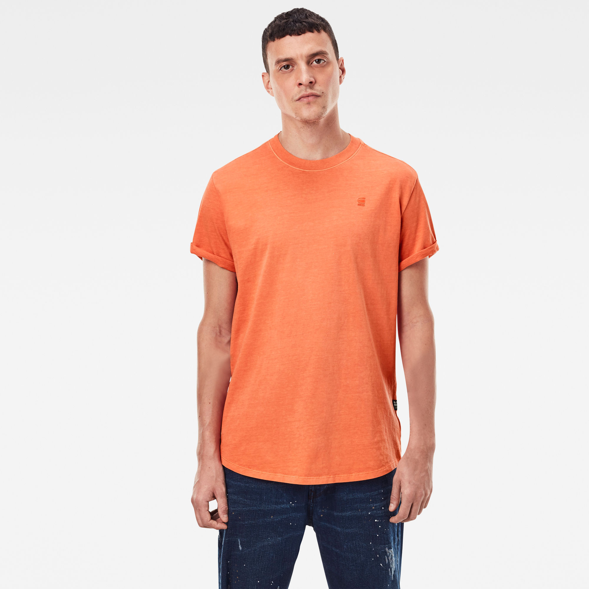 G-Star RAW Heren Lash T-Shirt Oranje G-Star RAW Heren Lash T-Shirt Oranje