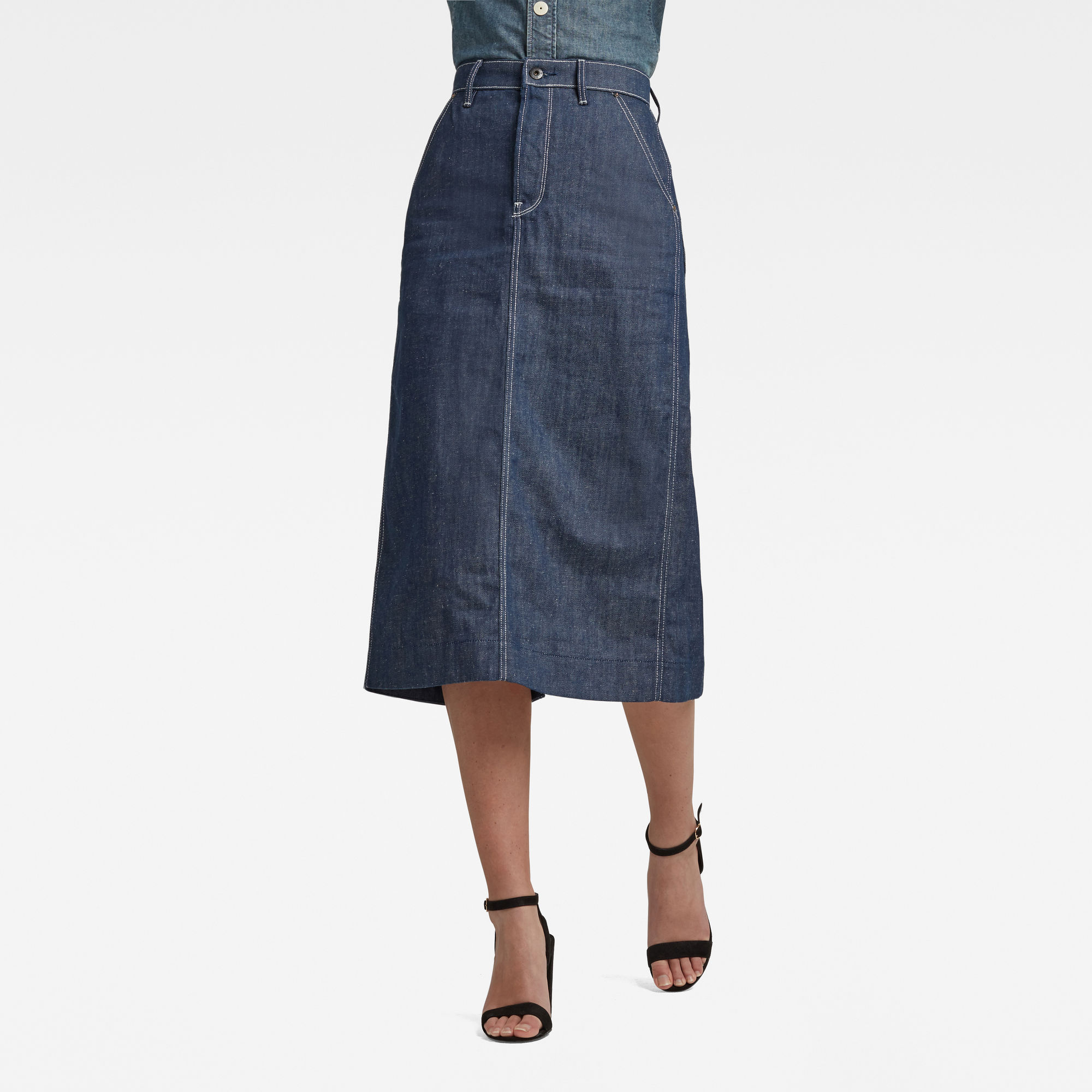 G-Star RAW Dames New Revynn Ultra High Rok C Donkerblauw G-Star RAW Dames New Revynn Ultra High Rok C Donkerblauw