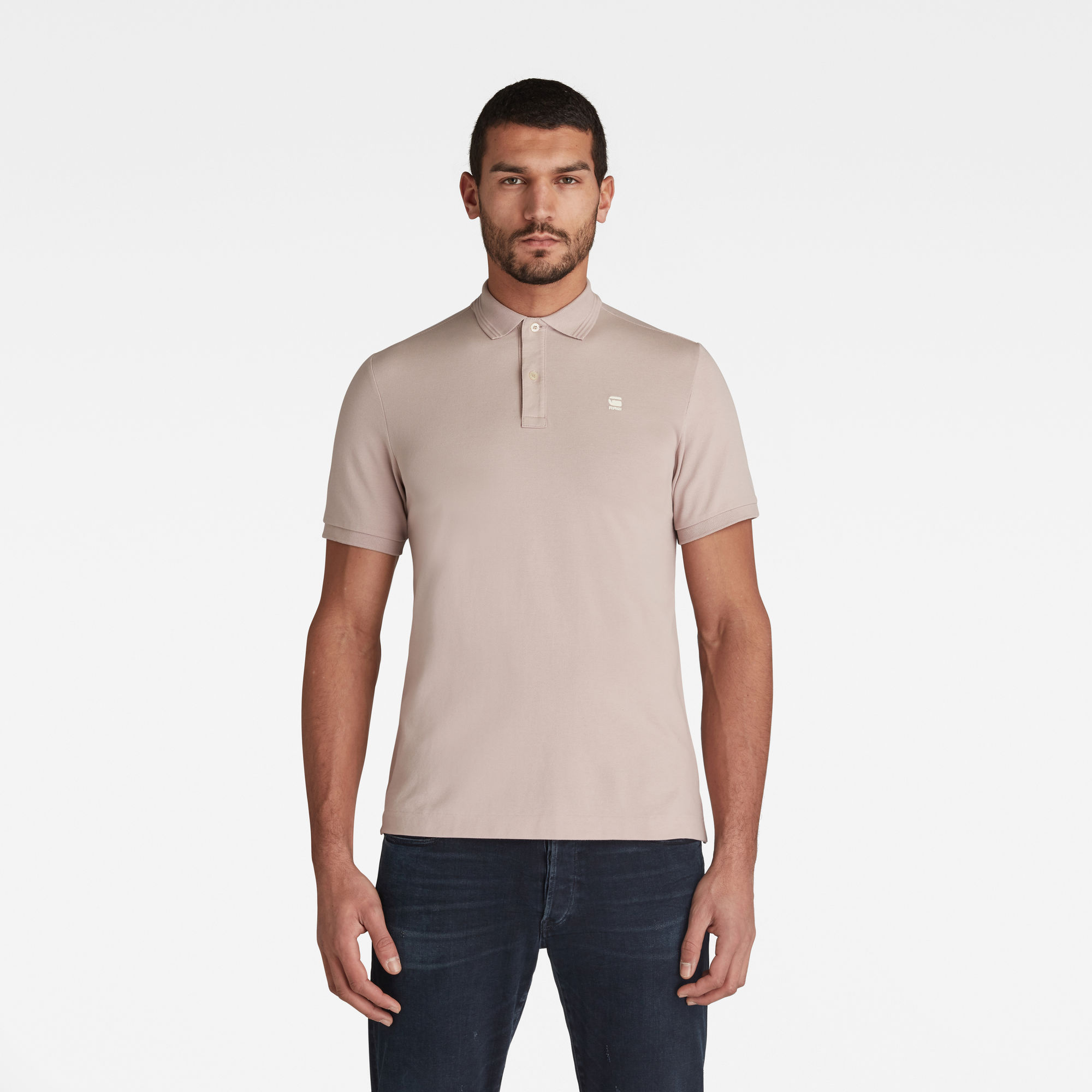 G-Star RAW Heren Dunda Slim Polo Roze G-Star RAW Heren Dunda Slim Polo Roze