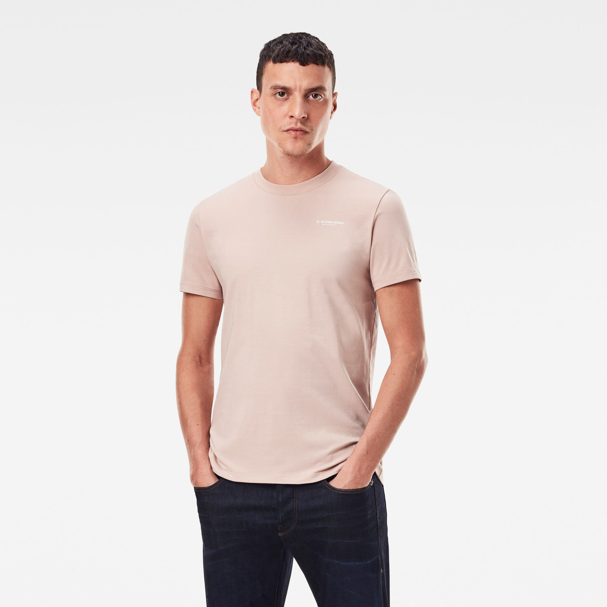 G-Star RAW Heren Slim Base T-Shirt Roze G-Star RAW Heren Slim Base T-Shirt Roze