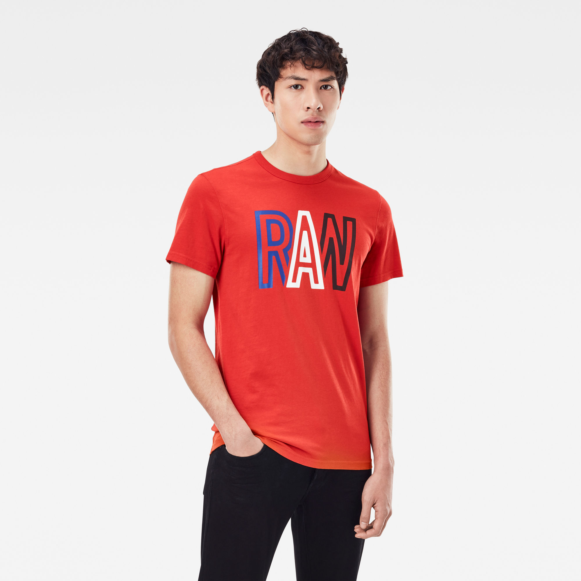 G-Star RAW Heren Raw T-Shirt Rood G-Star RAW Heren Raw T-Shirt Rood