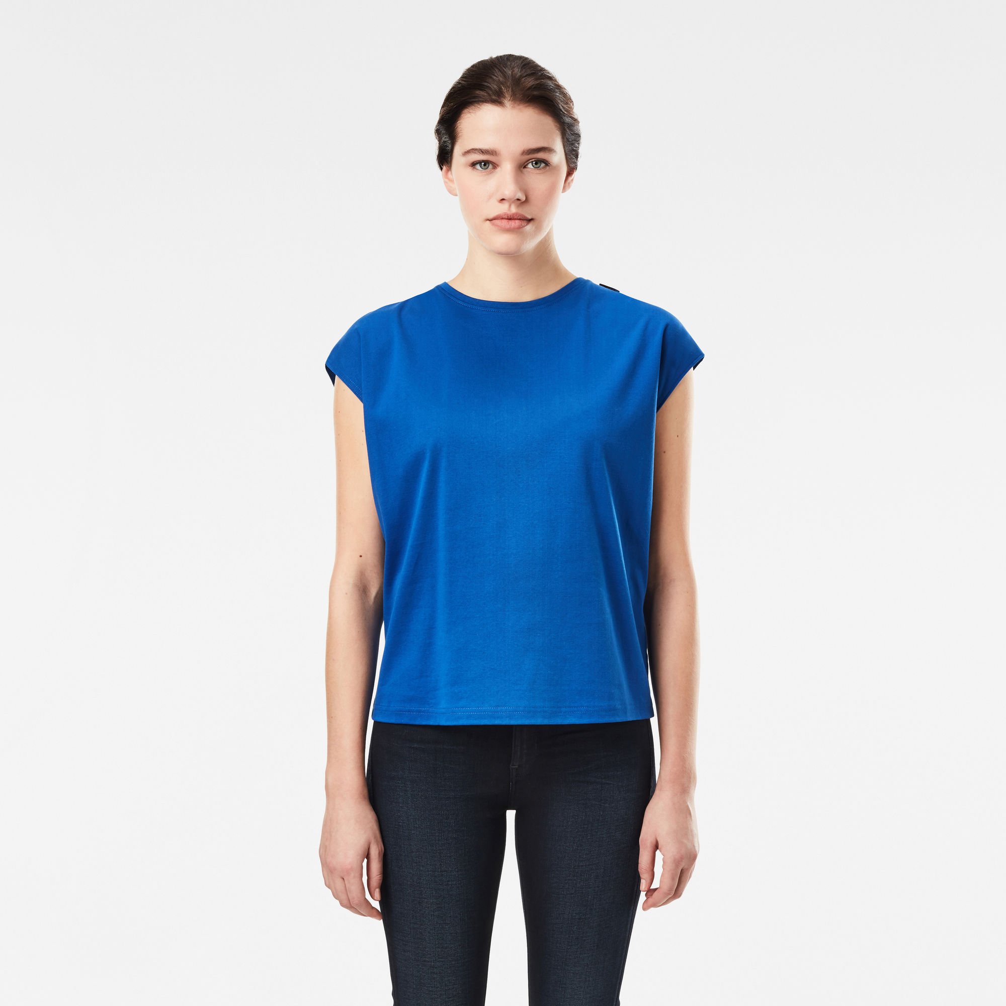 G-Star RAW Dames Toggle Top Blauw G-Star RAW Dames Toggle Top Blauw