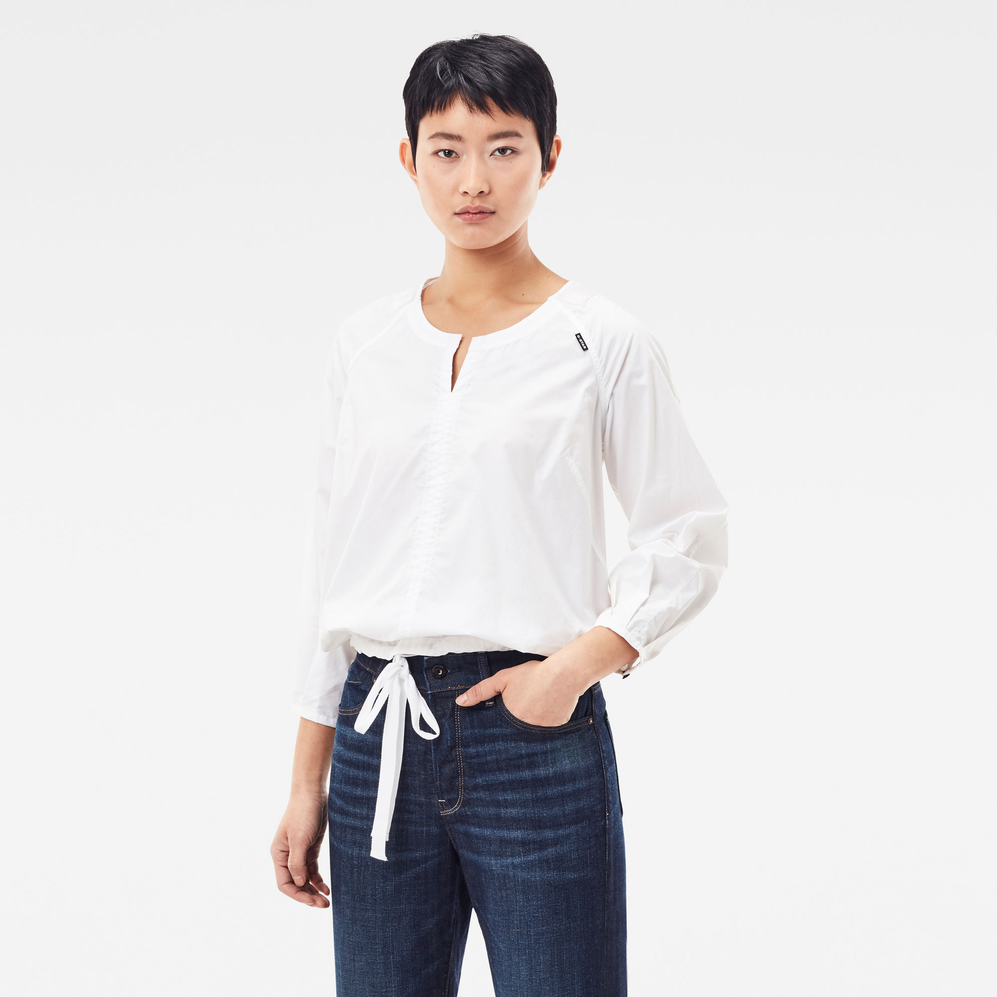 G-Star RAW Dames Shell Top Wit G-Star RAW Dames Shell Top Wit