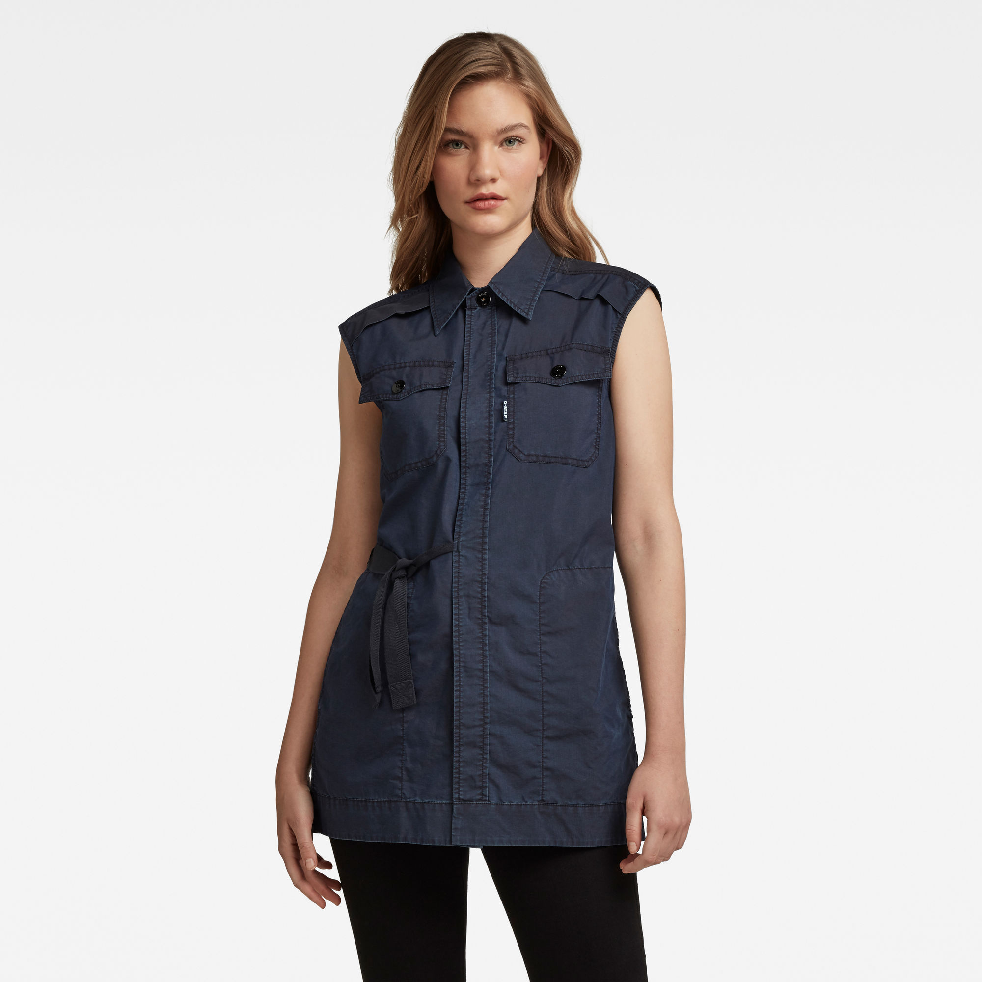G-Star RAW Dames Wrap Shirt Donkerblauw G-Star RAW Dames Wrap Shirt Donkerblauw