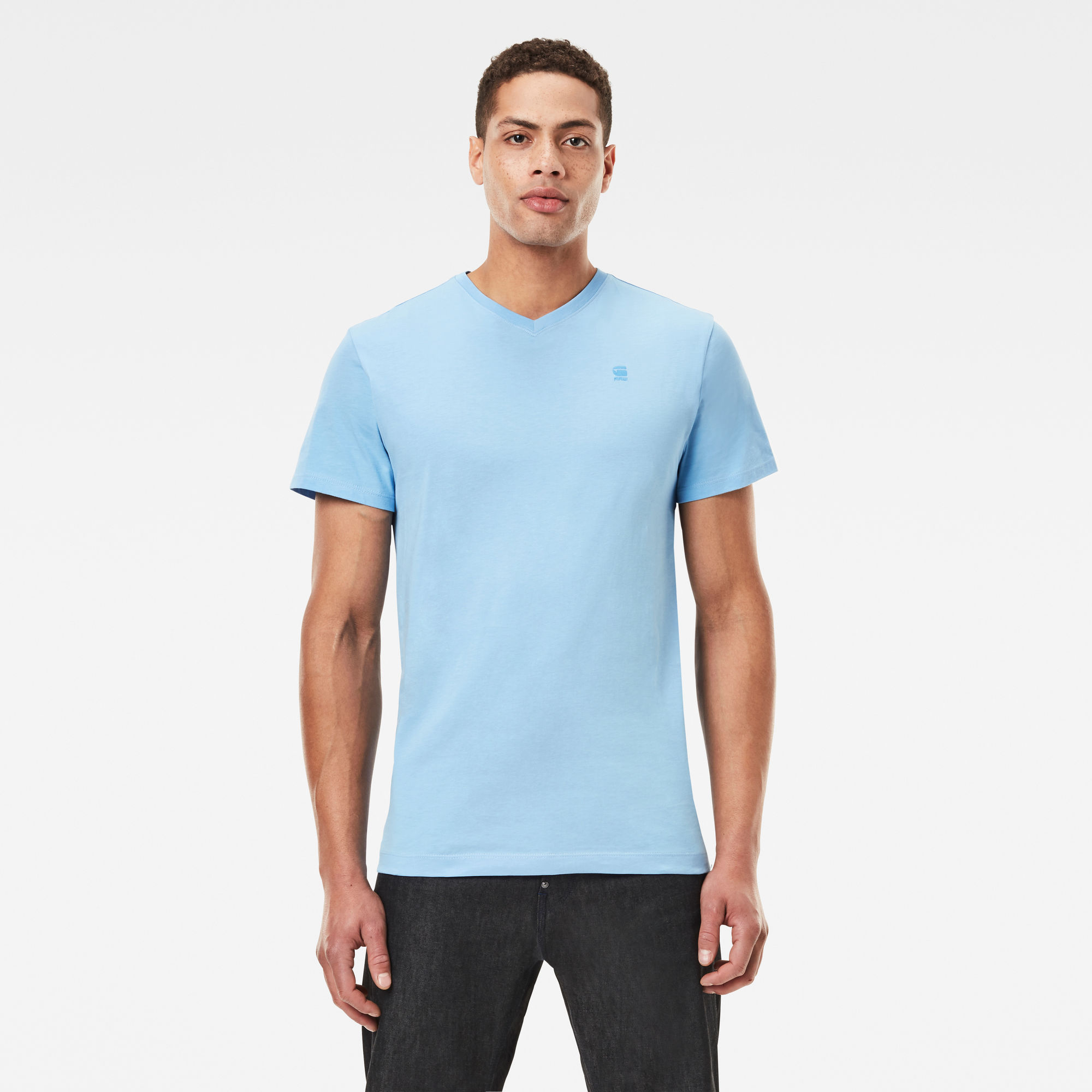 G-Star RAW Heren Base-S T-Shirt Blauw G-Star RAW Heren Base-S T-Shirt Blauw