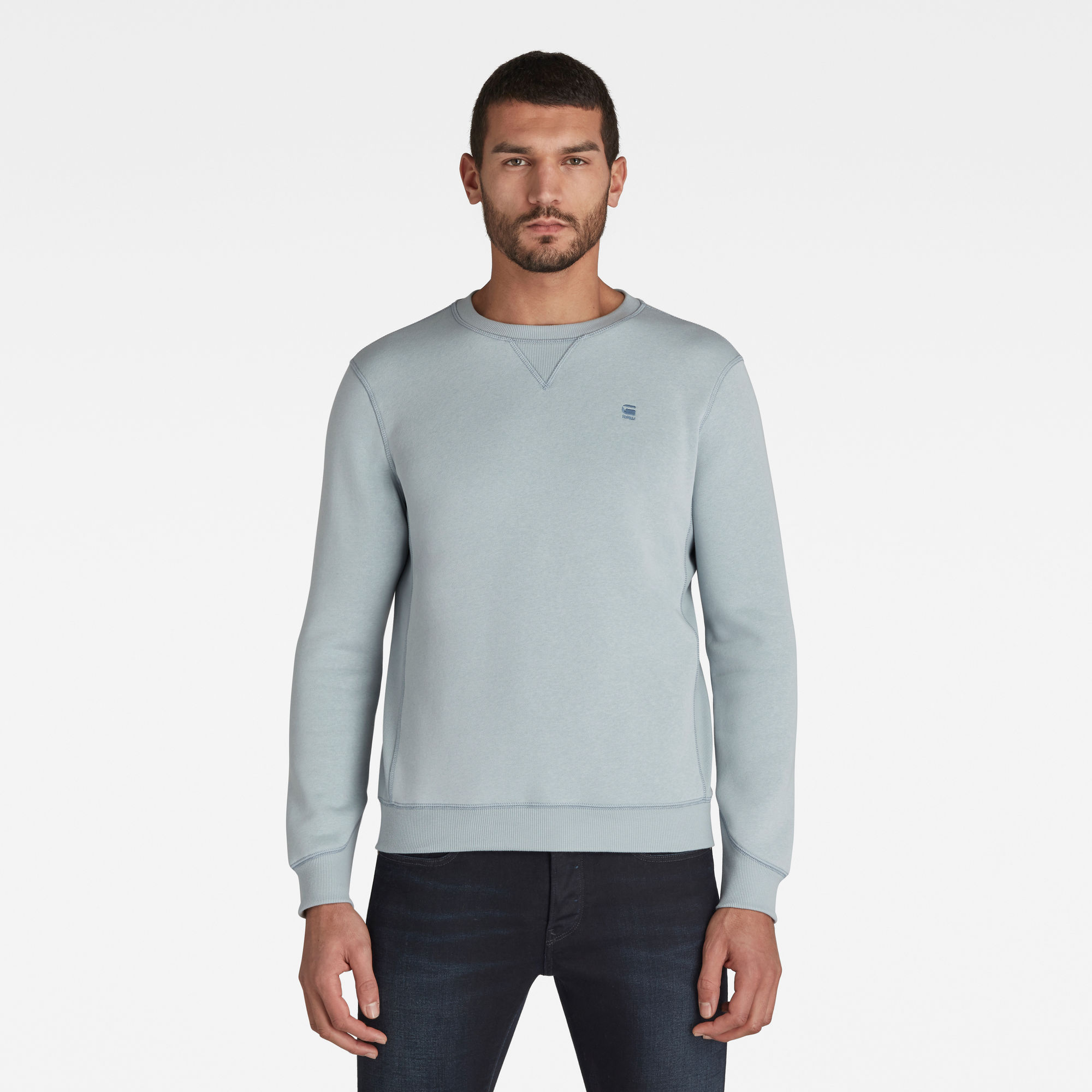 G-Star RAW Heren Premium Core Sweater Blauw G-Star RAW Heren Premium Core Sweater Blauw