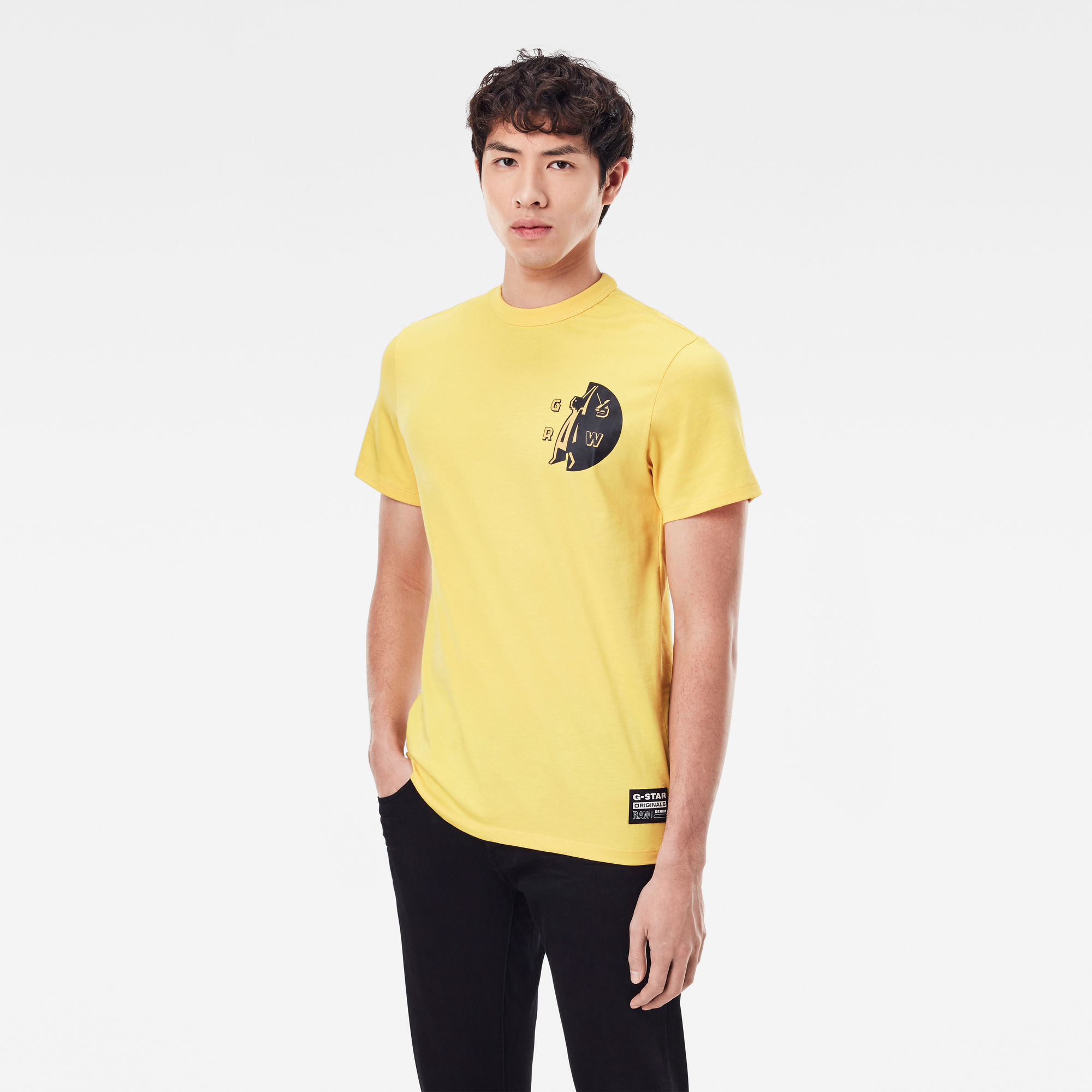 G-Star RAW Heren GS Raw Hammer T-Shirt Geel G-Star RAW Heren GS Raw Hammer T-Shirt Geel