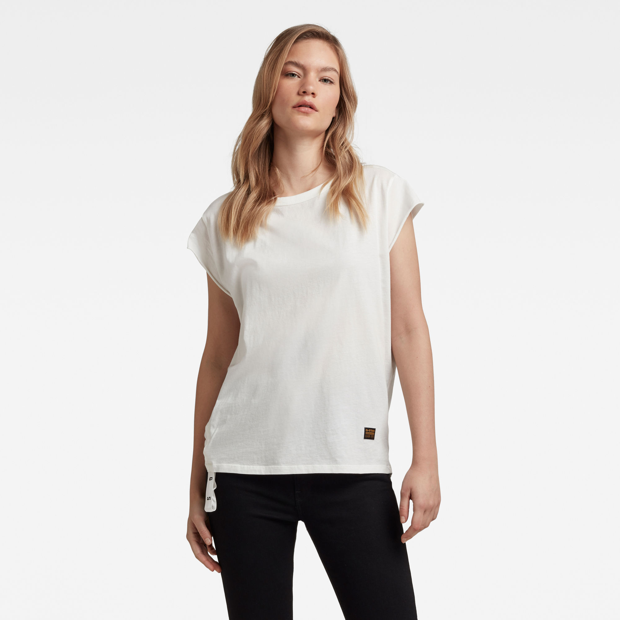 G-Star RAW Dames GSRAW Knotted Top Wit G-Star RAW Dames GSRAW Knotted Top Wit