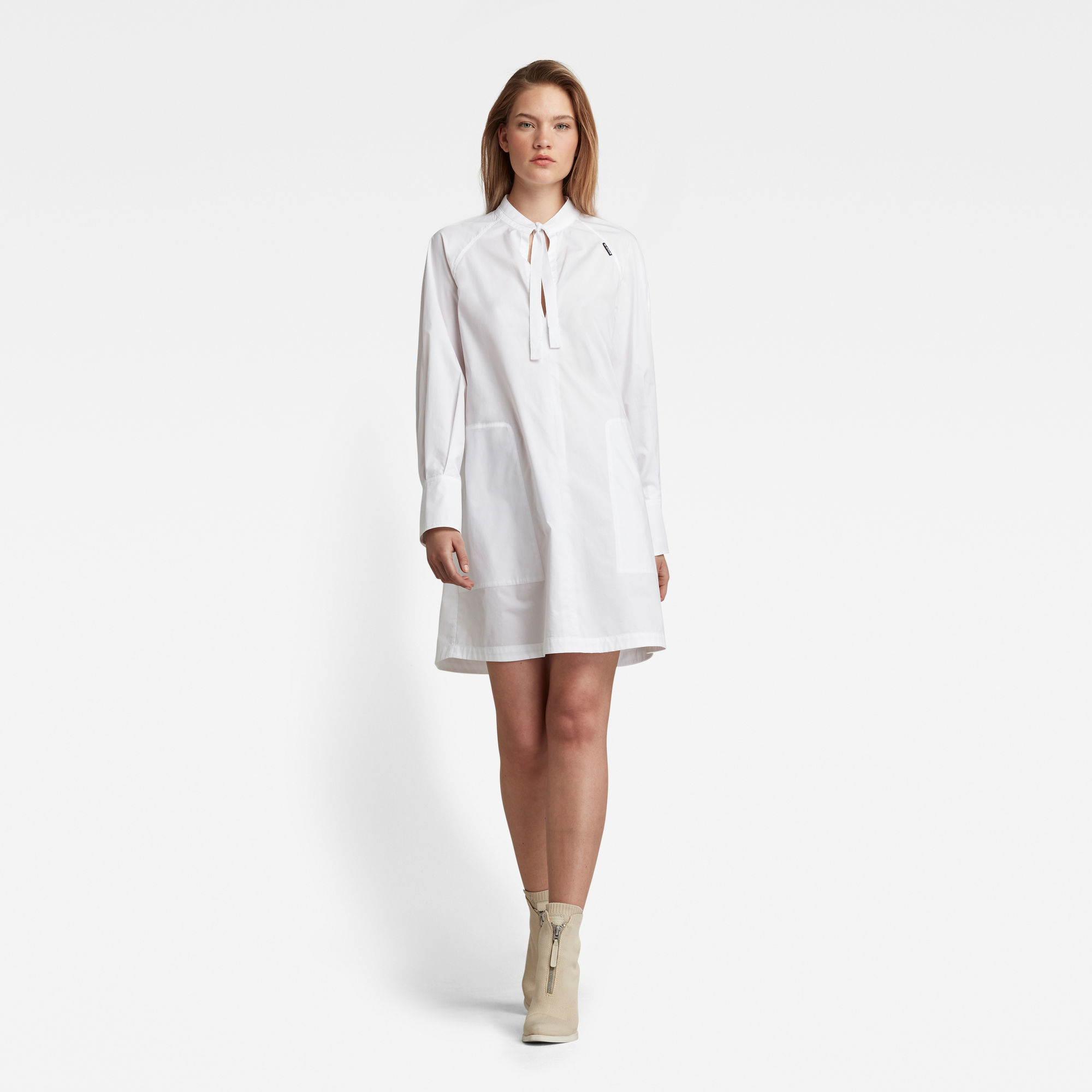 G-Star RAW Dames Tuniekjurk V-Hals Wit G-Star RAW Dames Tuniekjurk V-Hals Wit