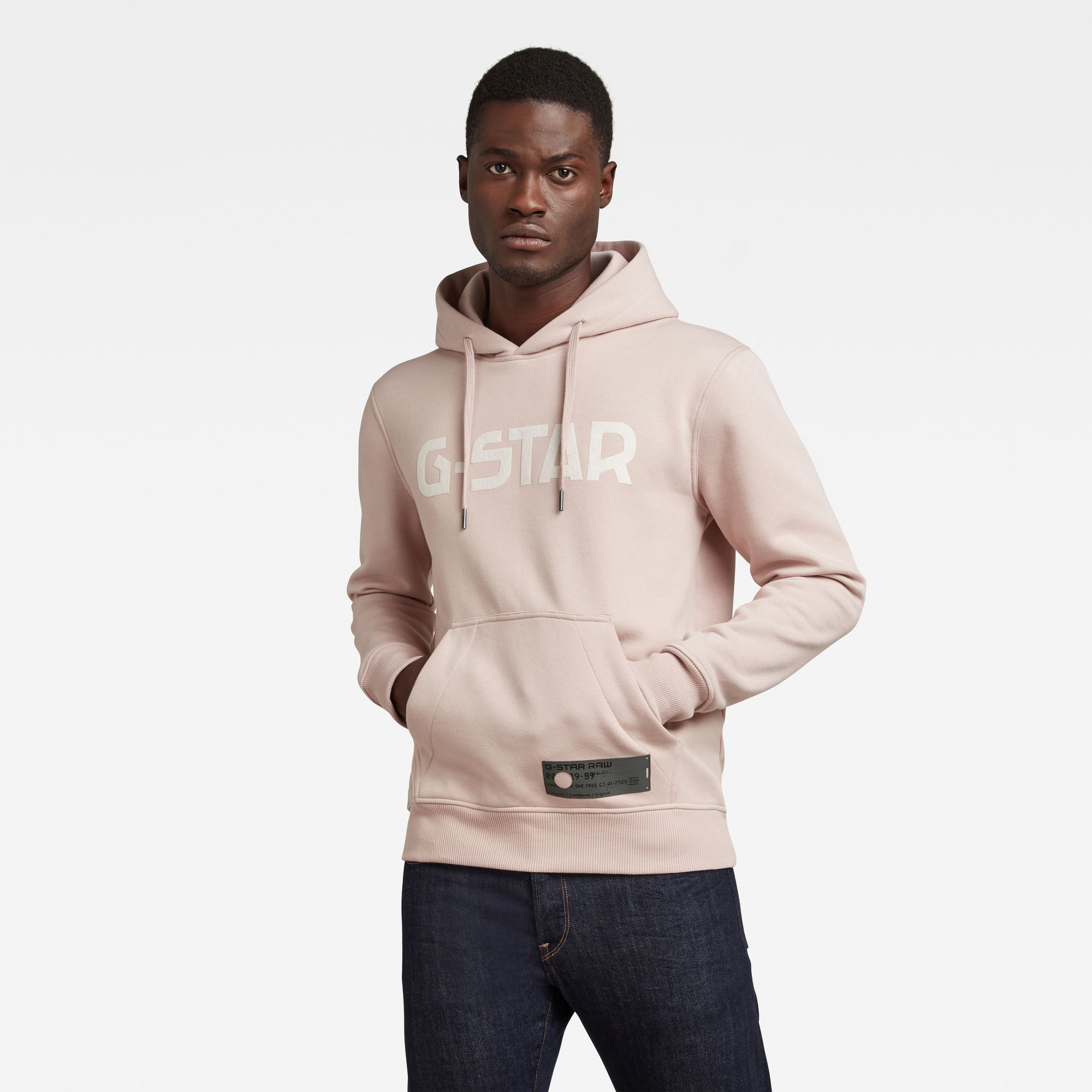 G-Star RAW Heren G-Star Hooded Sweater Roze G-Star RAW Heren G-Star Hooded Sweater Roze