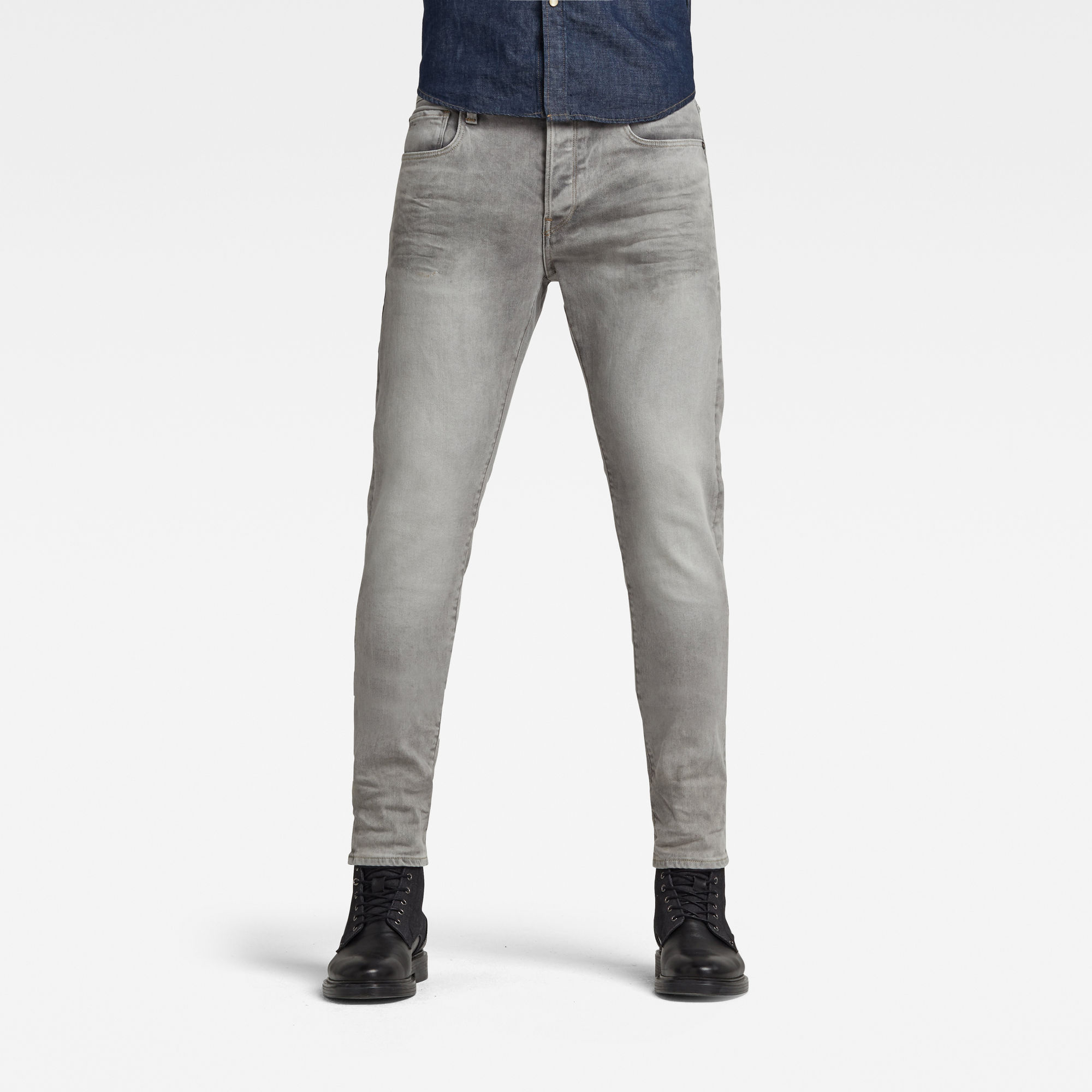 G-Star RAW Heren 3301 Slim Jeans Grijs G-Star RAW Heren 3301 Slim Jeans Grijs