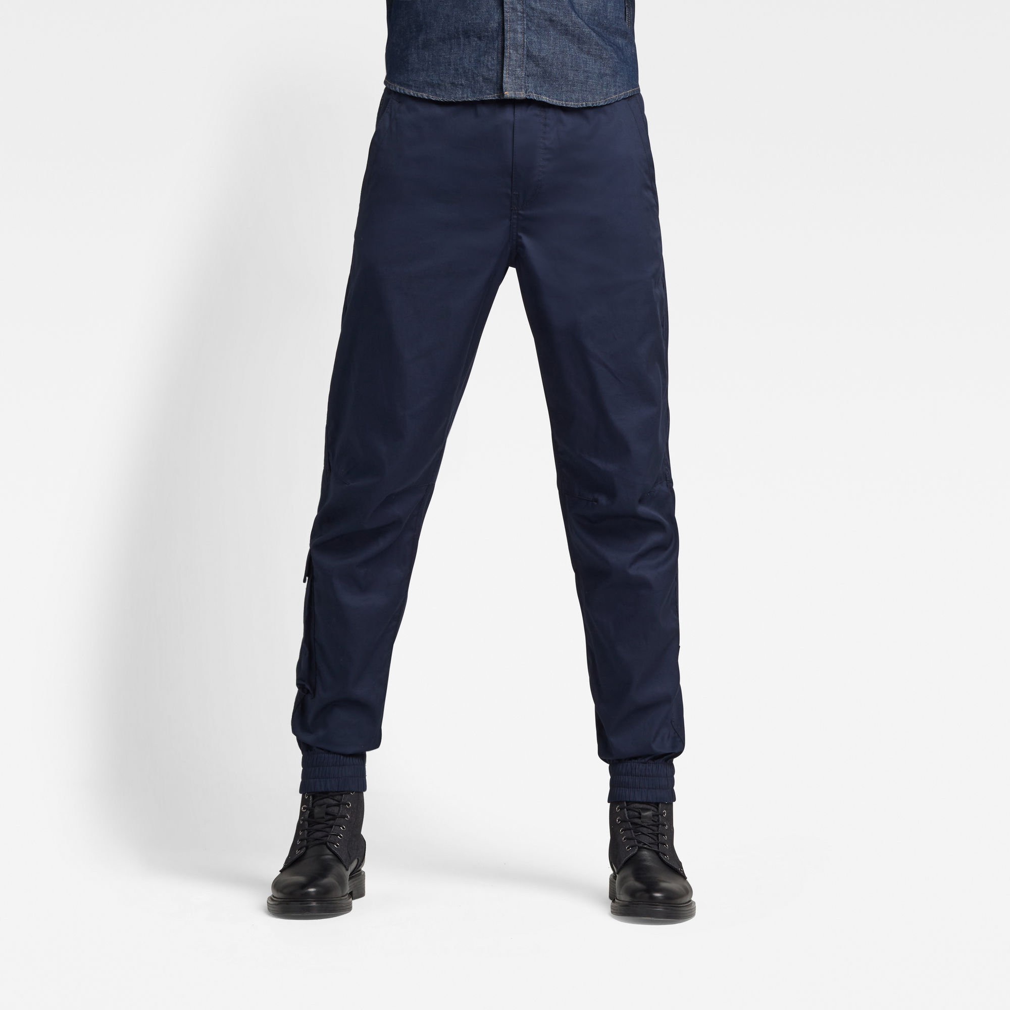 G-Star RAW Heren Chino Relaxed Cuffed Trainer Donkerblauw G-Star RAW Heren Chino Relaxed Cuffed Trainer Donkerblauw