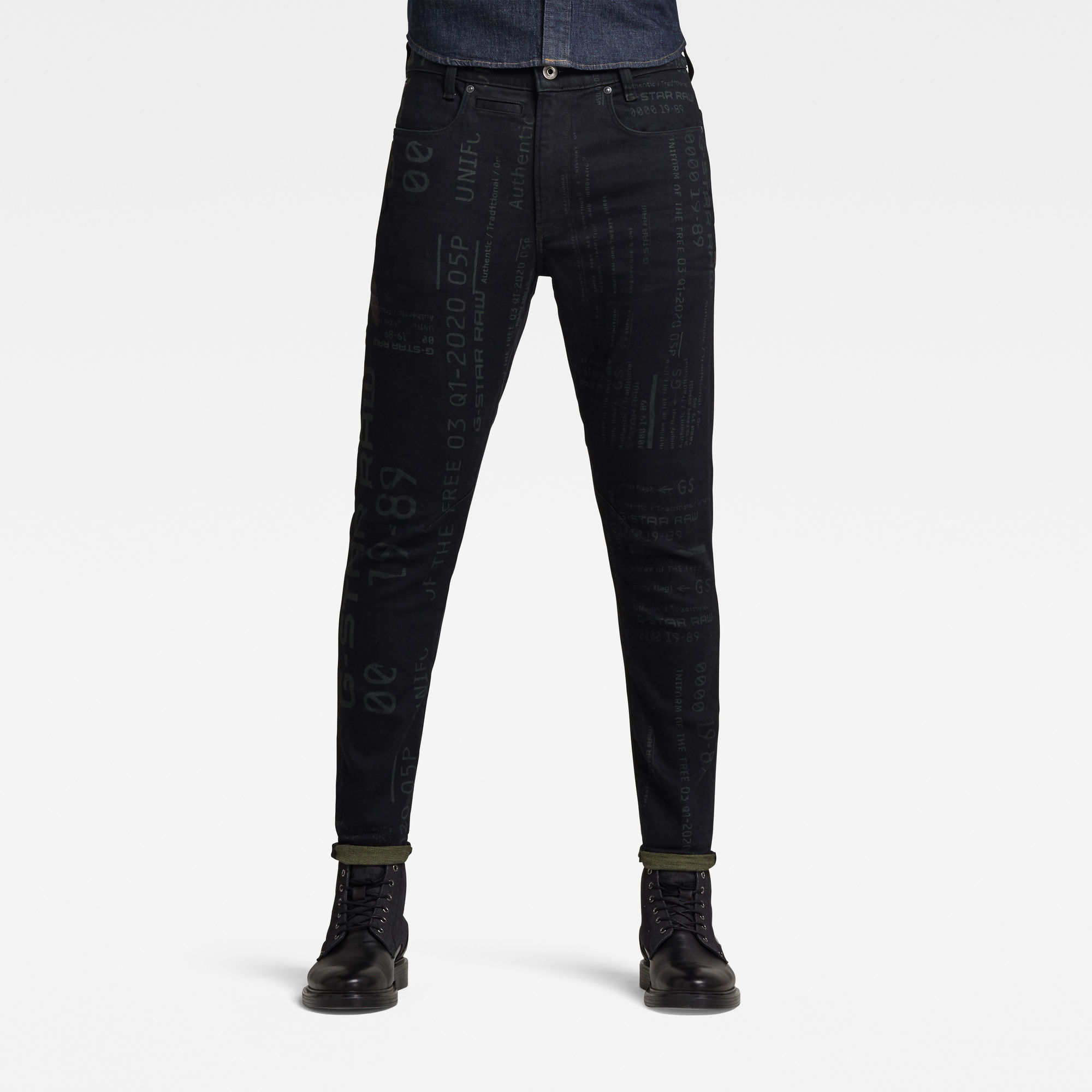 G-Star RAW Heren D-Staq 3D Slim Jeans Zwart G-Star RAW Heren D-Staq 3D Slim Jeans Zwart