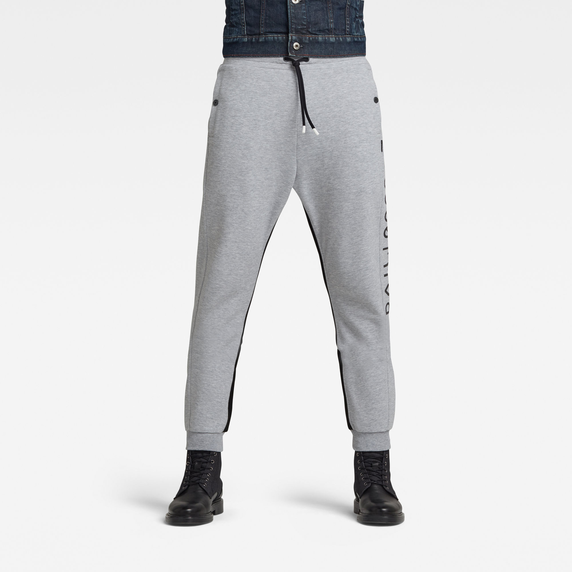 G-Star RAW Heren Moto Mixed Mesh Sweatpants Grijs G-Star RAW Heren Moto Mixed Mesh Sweatpants Grijs